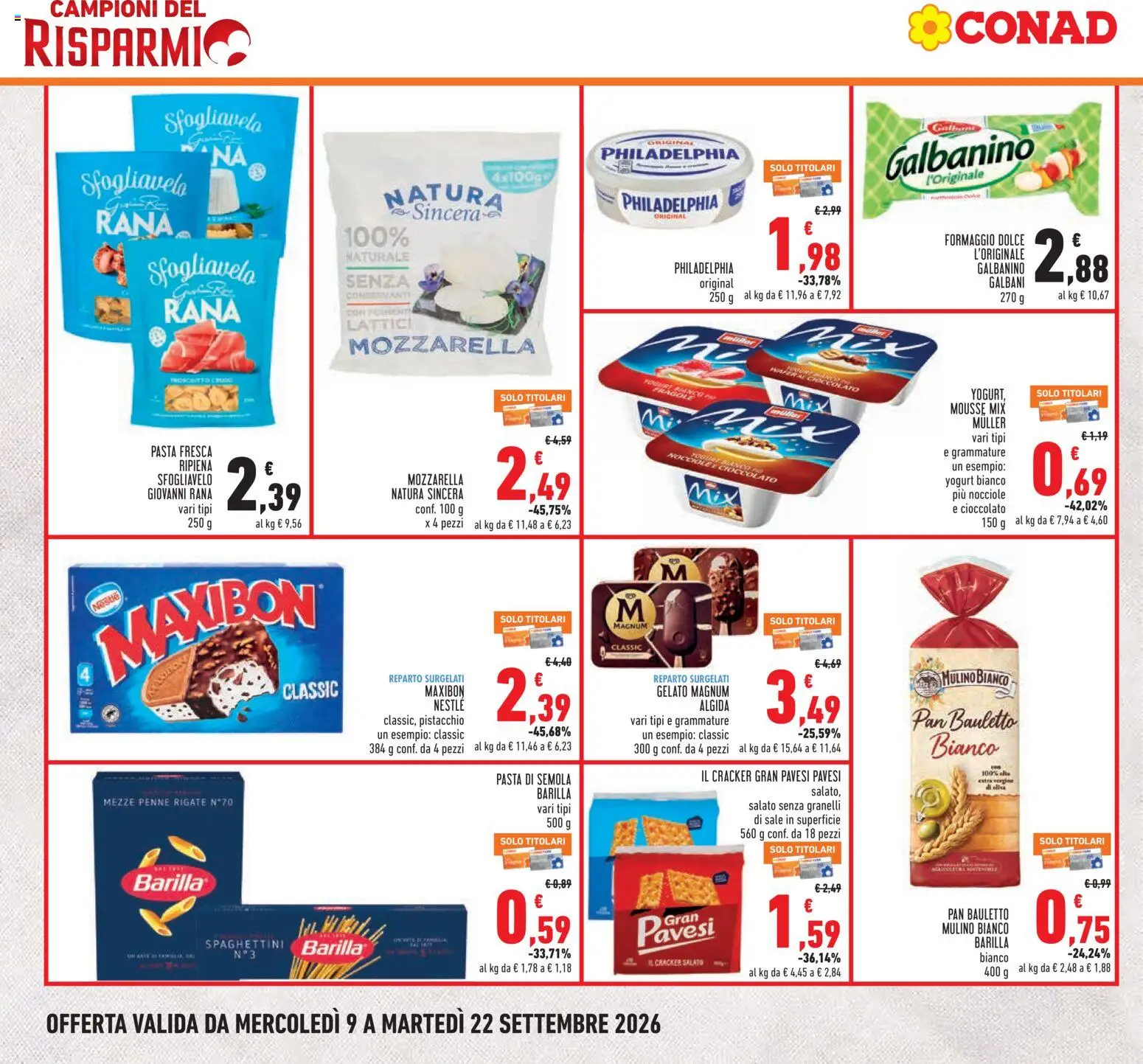 Volantino Conad del 09/09/2026 | Pagina: 2