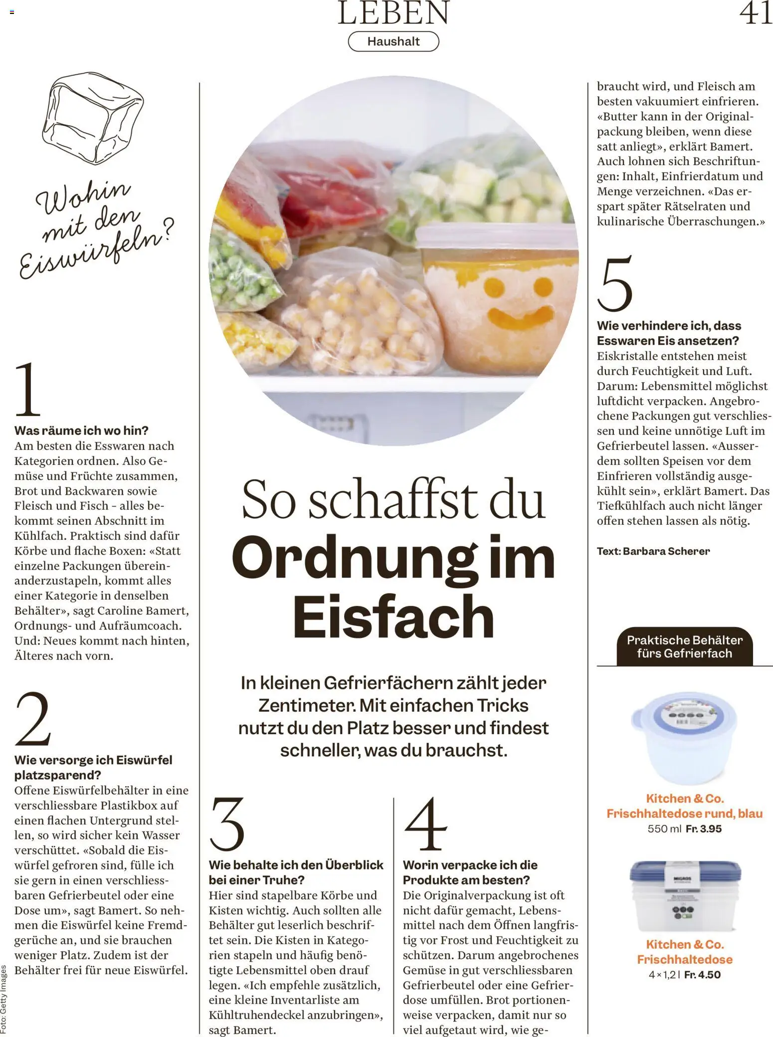 Migros aktionen Magazin – gültig ab 15.07.2026 | Seite: 41 | Produkte: Butter, Gemüse, Eis, Wasser