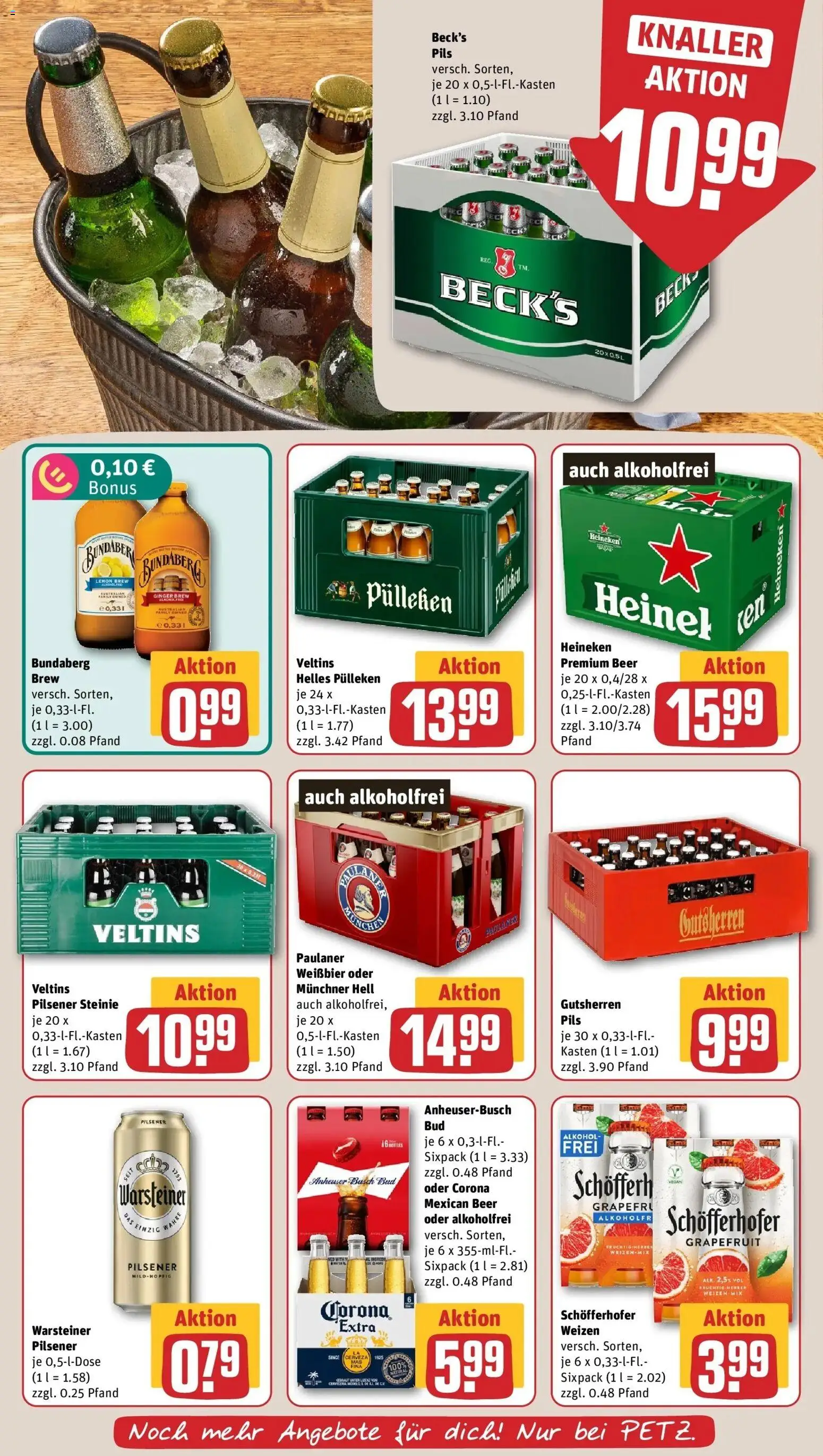 REWE Prospekt ab 19.10.2026 zum Blättern » Angebote | Seite: 21 | Produkte: Helles pulleken, Pils, Heineken, Grapefruit