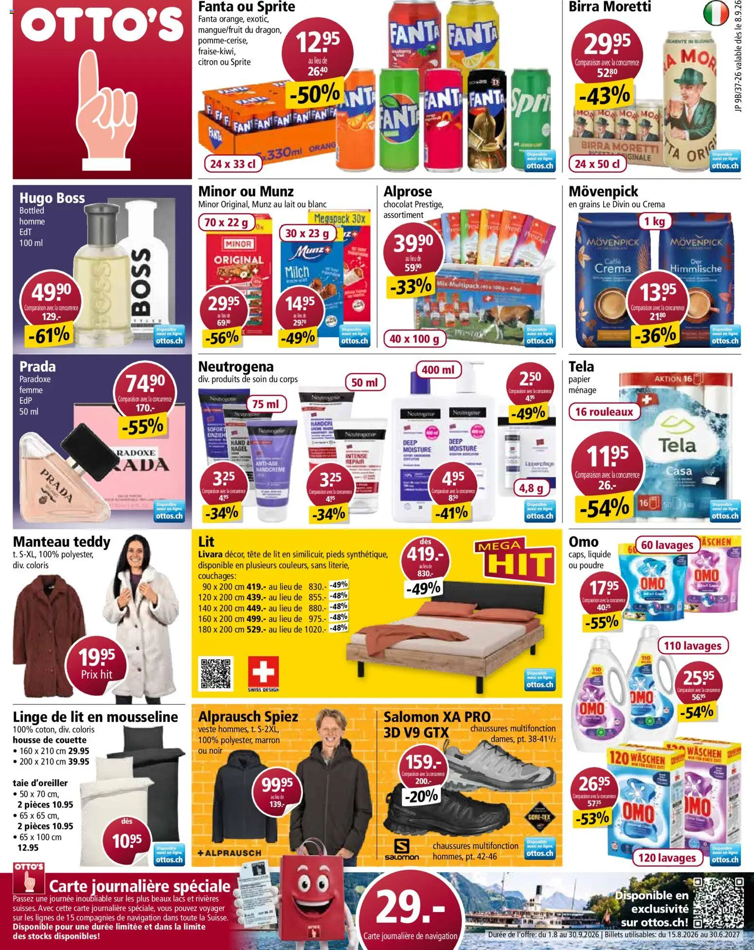 Otto's aktionen FR – gültig ab 08.09.2026 | Seite: 1 | Produkte: Navigation, Sprite, Handcreme, Milch
