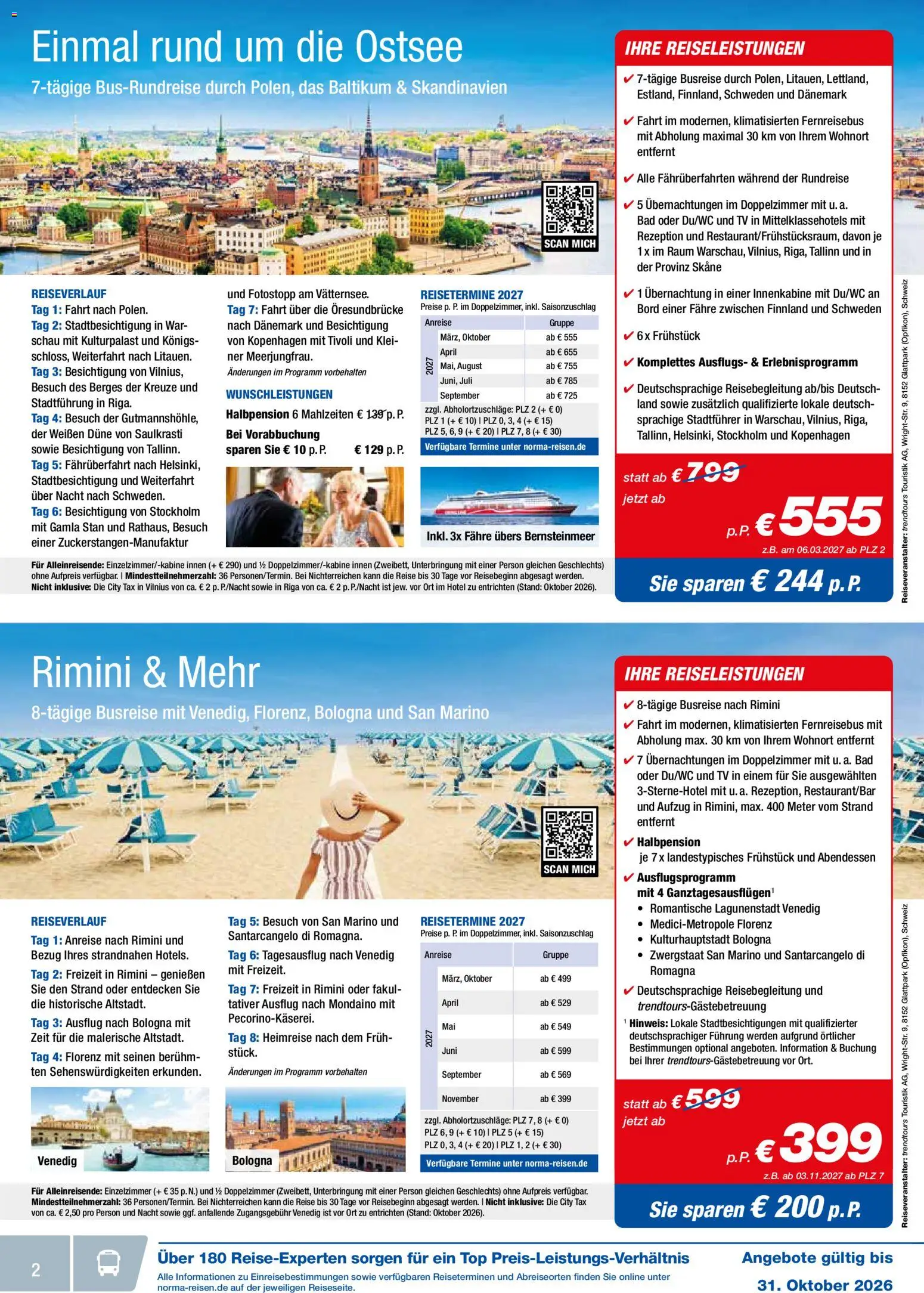 Norma Reisen – gültig ab 01.10.2026 | Seite: 2