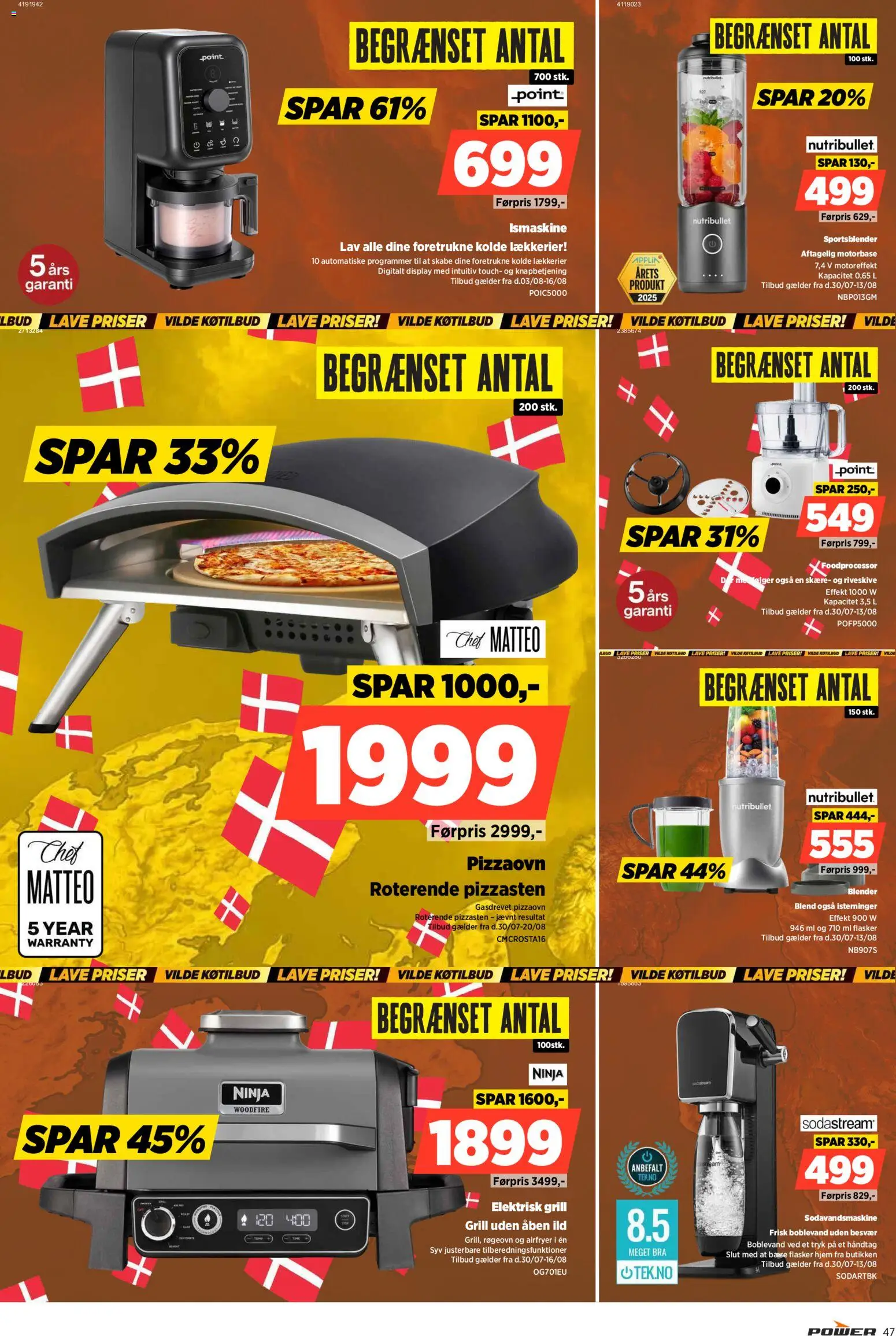 Power tilbudsavis – gyldig fra 07/08/2026 | Side: 47 | Produkter: Foodprocessor, Grill