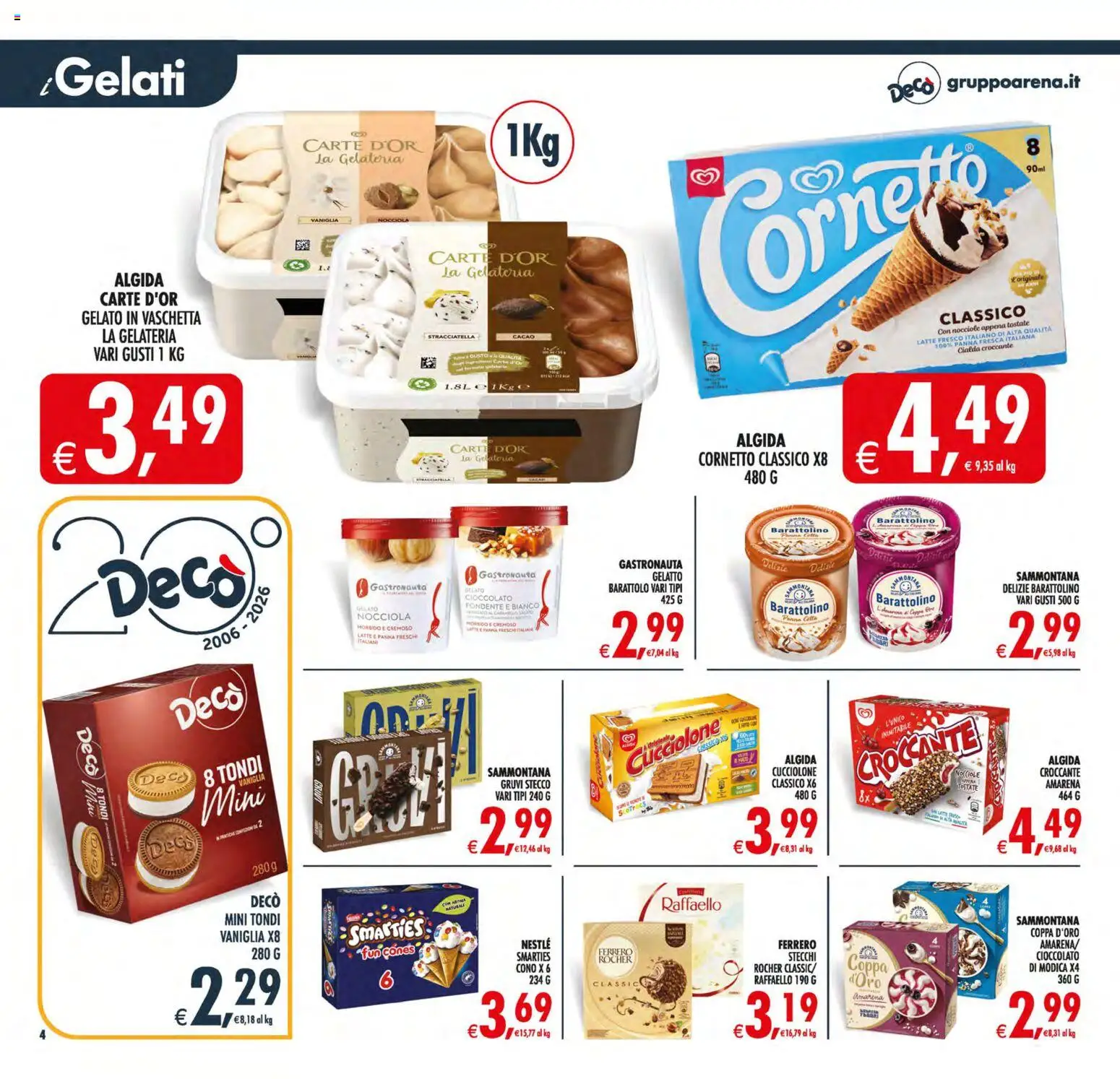 Volantino Decò del 21/08/2026 | Pagina: 5 | Prodotti: Vaniglia, Cioccolato, Cornetto, Cialda