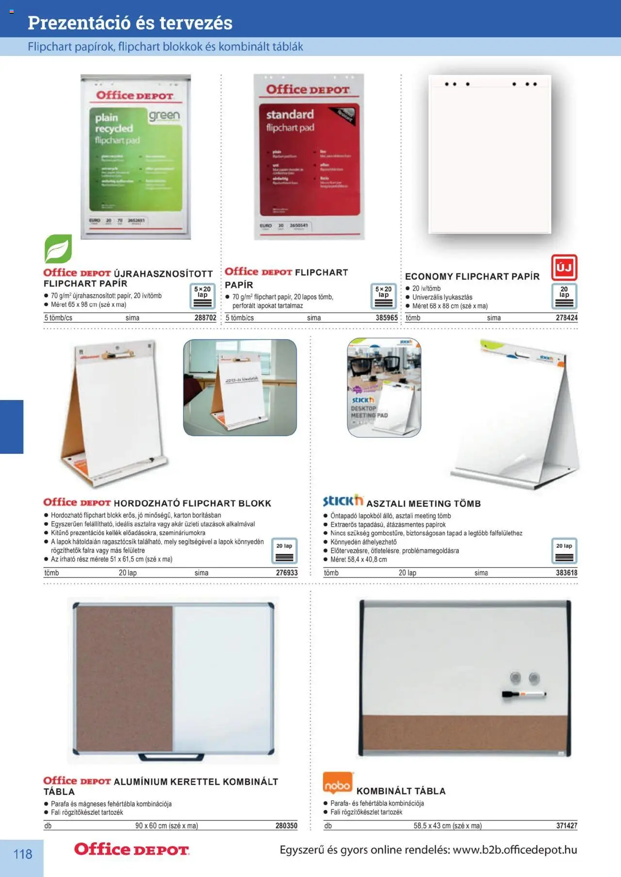 Office Depot akciós ujság - amely érvényes a következő dátumtól: 2025.04.10. | Oldal: 118 | Termékek: Pad, Lap