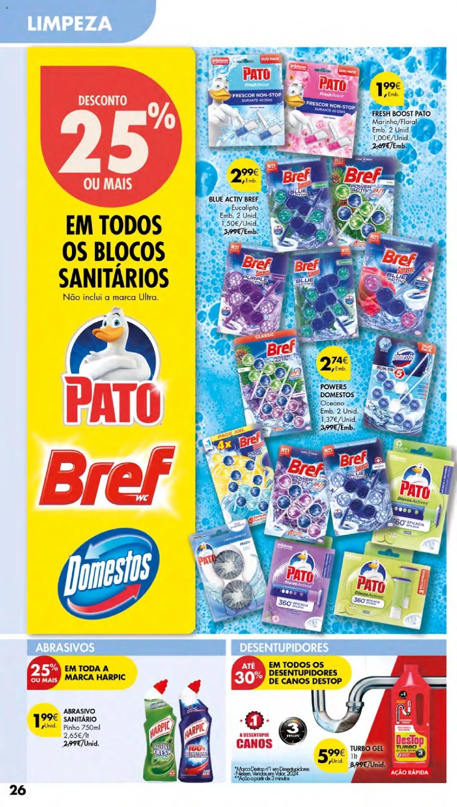Pingo Doce Cuidados Pessoais e para o Lar │ válido de 24/09/2026 | Página: 26 | Produtos: Pato