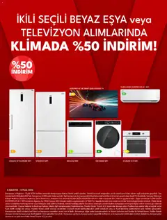 01 Ağustos 2026 tarihinden itibaren geçerli olan Vestel kataloğu önizlemesi | Sayfa: 5 | Ürünler: Kalkan, TV, Televizyon, Fırın