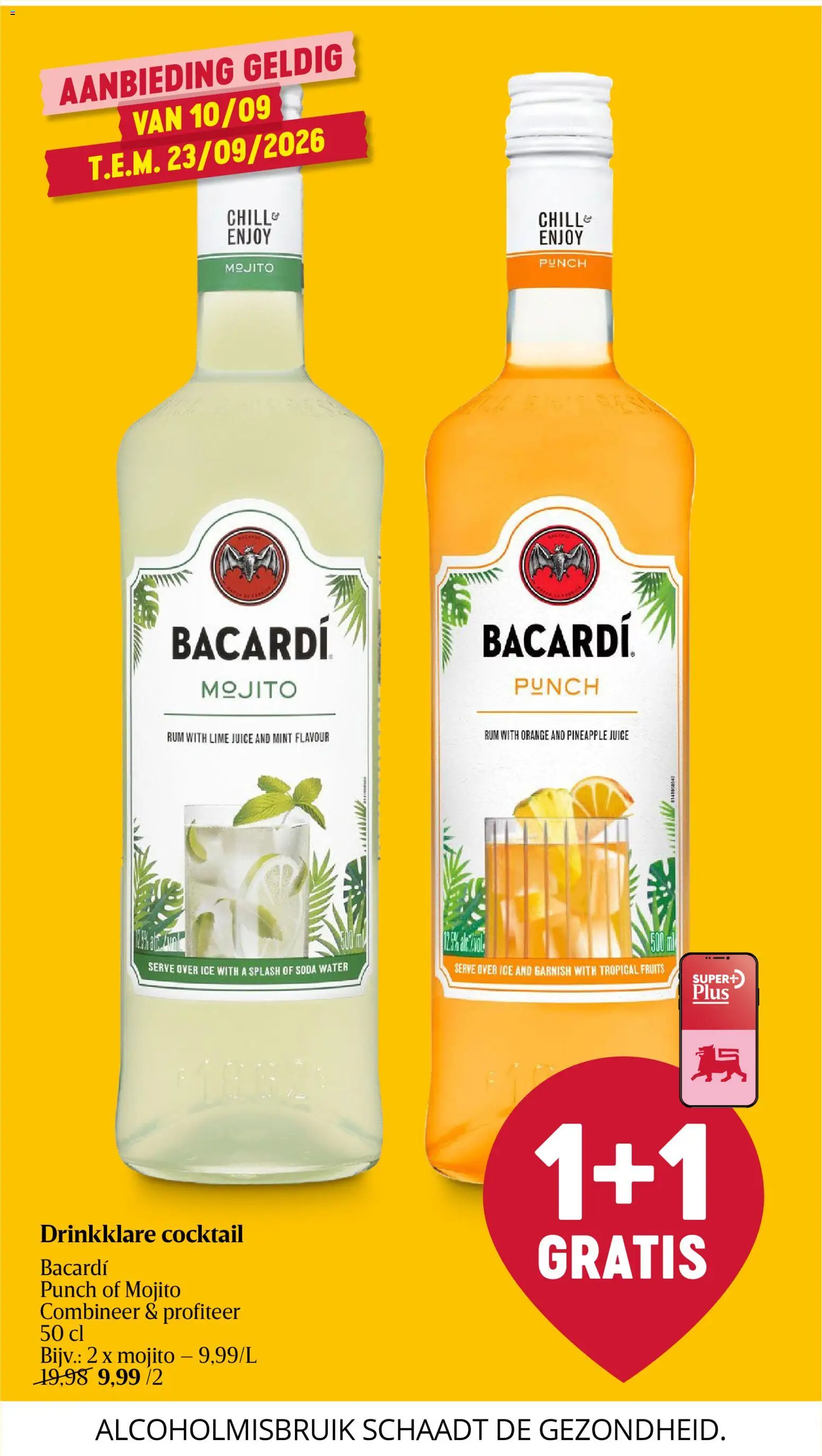 {H1} | Pagina: 27 | Producten: Rum, Bacardi, Water