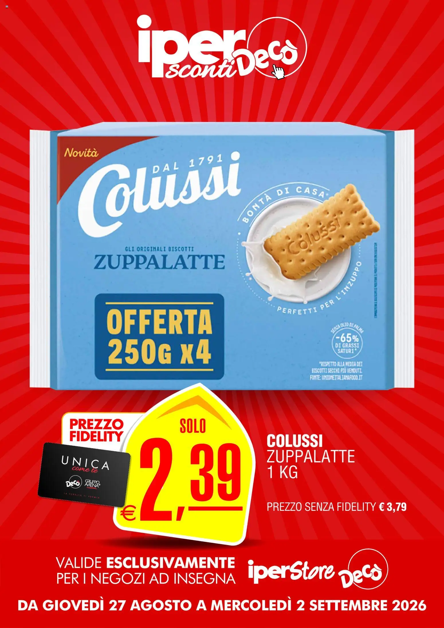 Volantino Decò del 27/08/2026 | Pagina: 3 | Prodotti: Tè, Biscotti