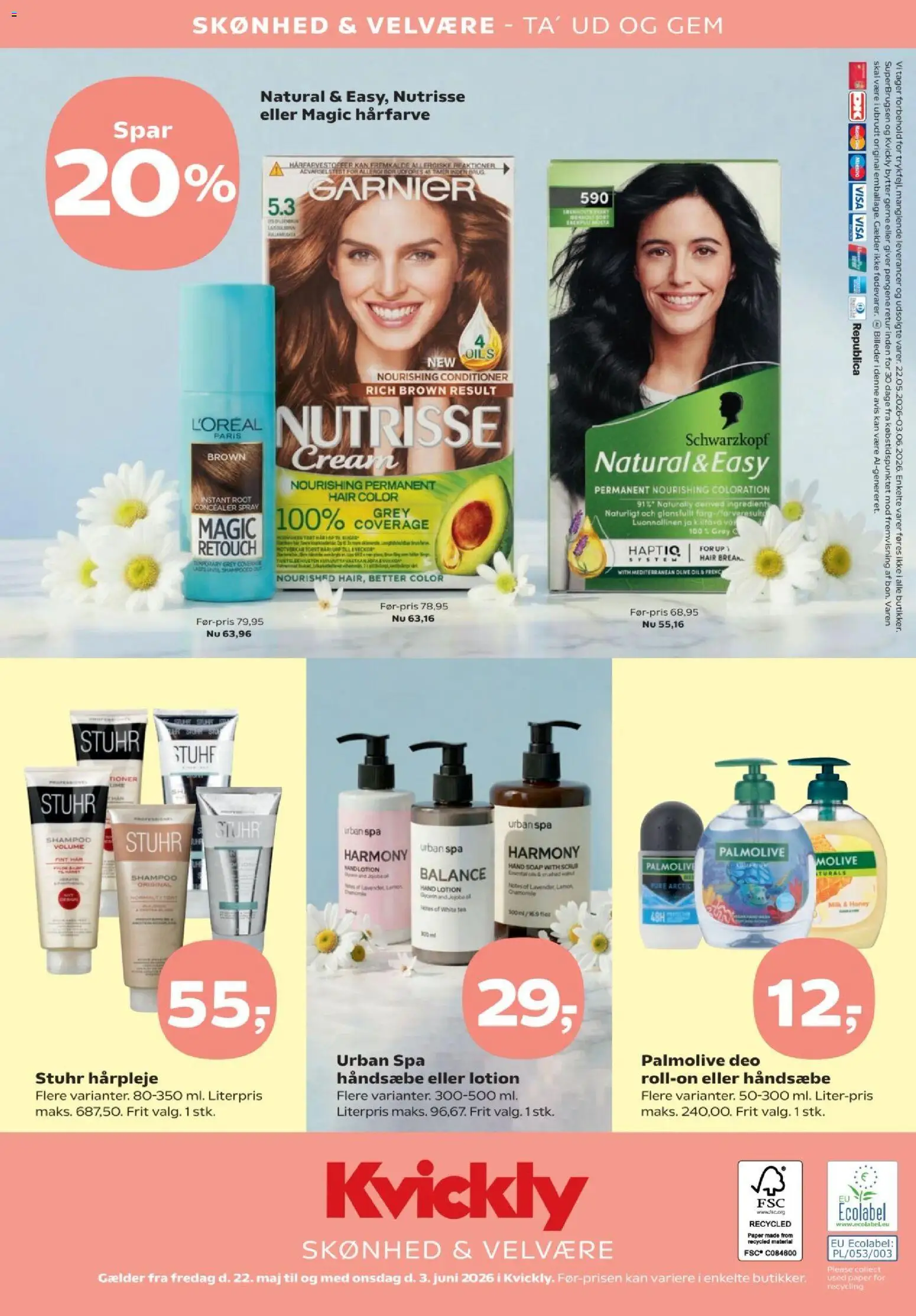 Kvickly tilbudsavis – gyldig fra 22.05.2026 | Side: 8 | Produkter: Concealer, Shampoo, Hårfarve, Øl