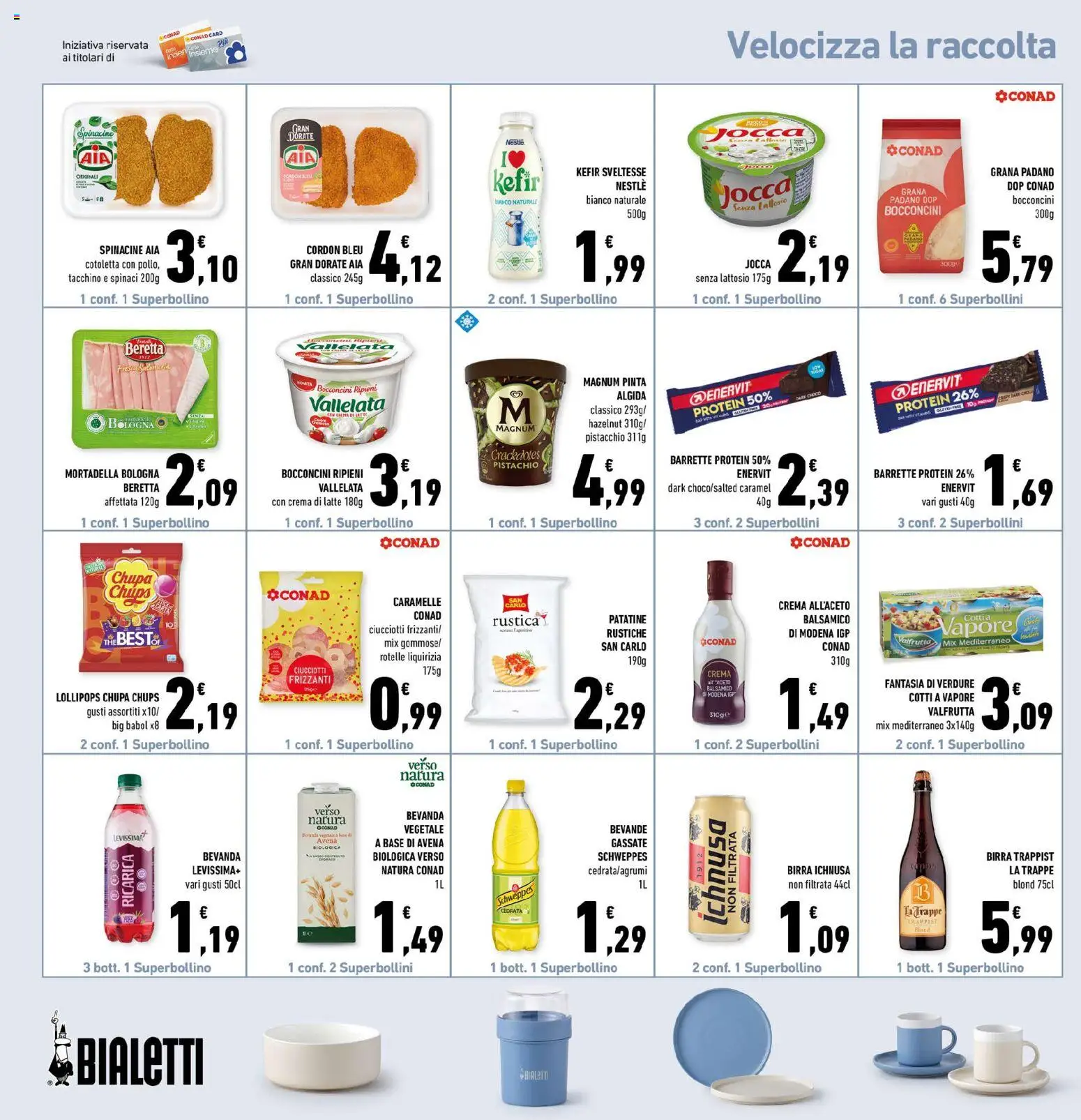 Volantino Conad del 15/07/2026 | Pagina: 24 | Prodotti: Verdure, Tacchino, Latte, Mortadella