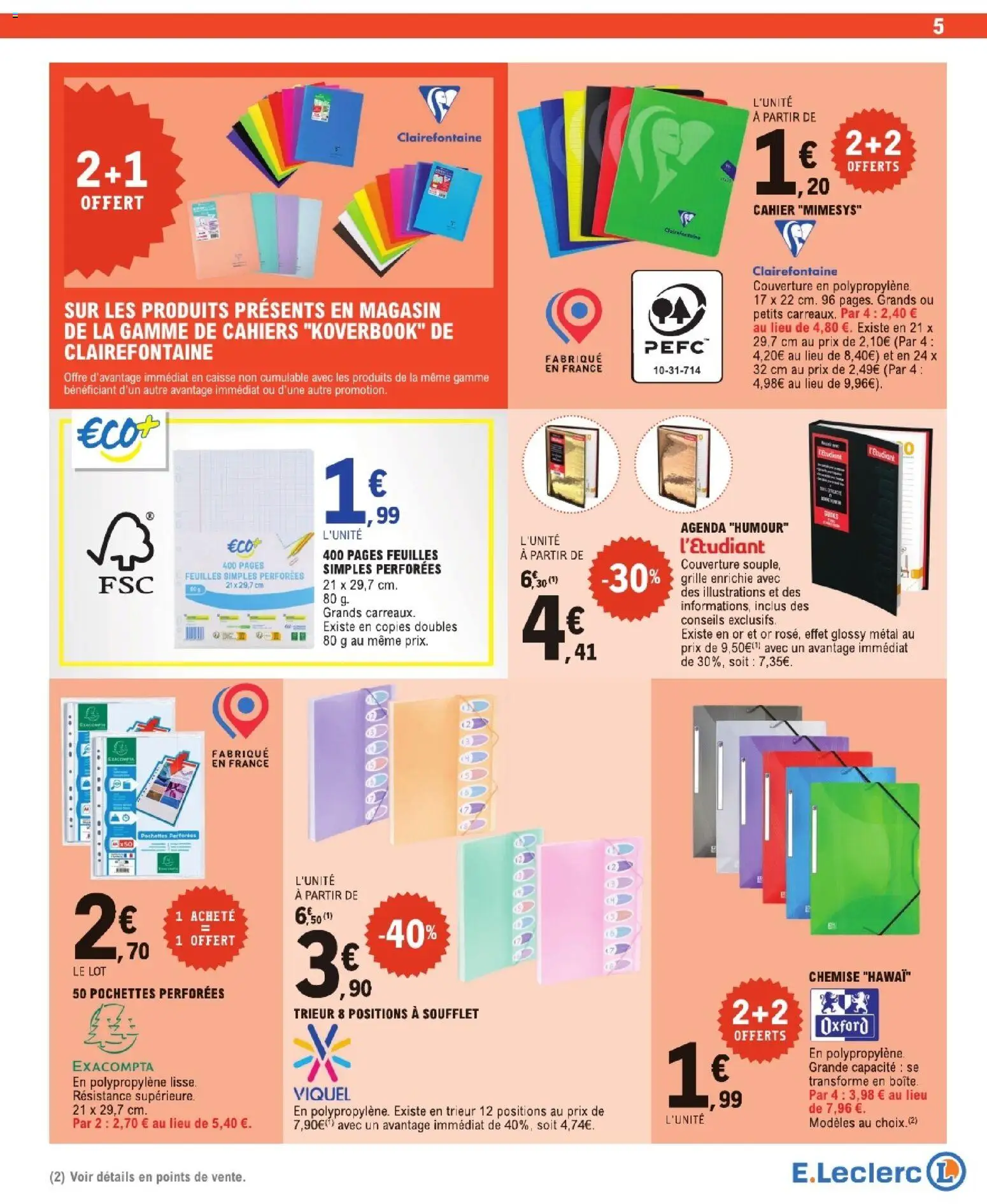 {H1} | Page: 5 | Produits: Couverture, Chemise