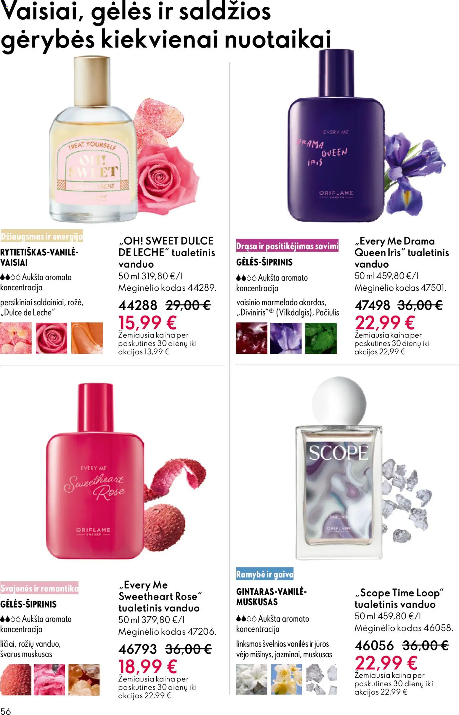 Oriflame akcijos nuo 13.05.2026 | Puslapis: 56 | Prekių: Tualetinis vanduo