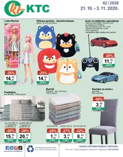 KTC Katalog igračke i tekstil - Pregled kataloga iz trgovine KTC, vrijedi od 21.10.2026