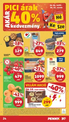 PENNY PANÍROZOTT CAMEMBERT, vadáfonya-öntettel gyorsfagyasztott 350 g, 3140 Ft/kg - amely érvényes a következő dátumtól: 04.06.2026 | Oldal: 28