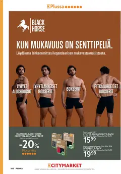 K-Market-mainoslehti voimassa 26/08/2026 alkaen | Sivu: 100 | Tuotteet: Alusvaatteet, Alushousut, Bokserit