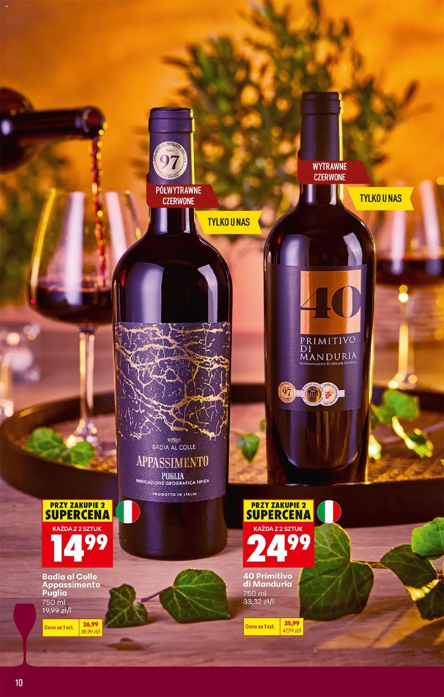 Biedronka gazetka - Czas na toast od 04.05.2026 | Strona: 10 | Produkty: Primitivo Di Manduria