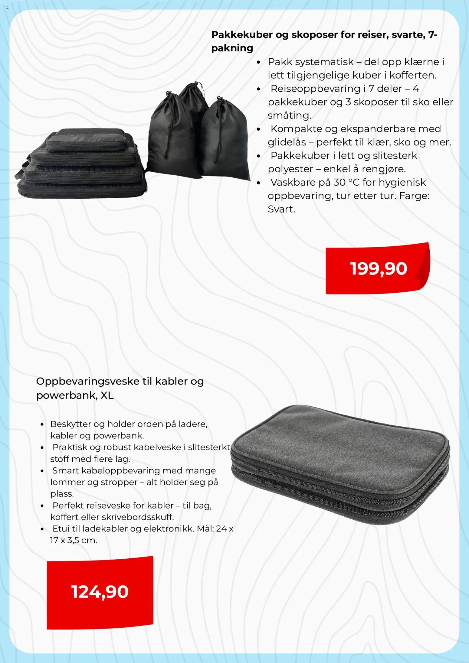 {H1} | Side: 5 | Produkter: Reiseveske, Koffert