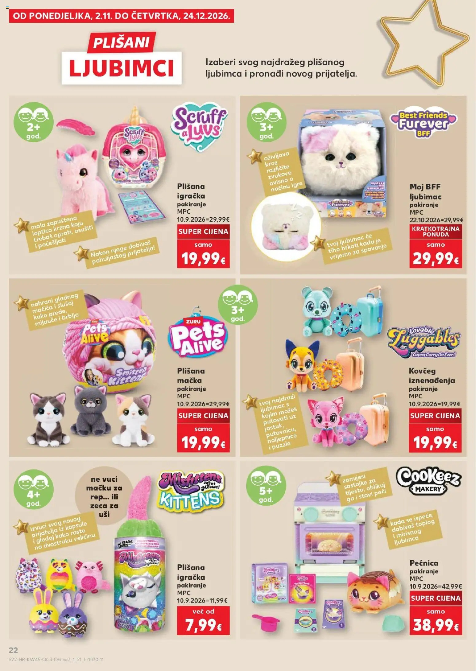 Kaufland katalog | vrijedi od 02.11.2026 | Stranica: 22 | Proizvodi: Puzzle, Pećnica, Kapsule, Igračka