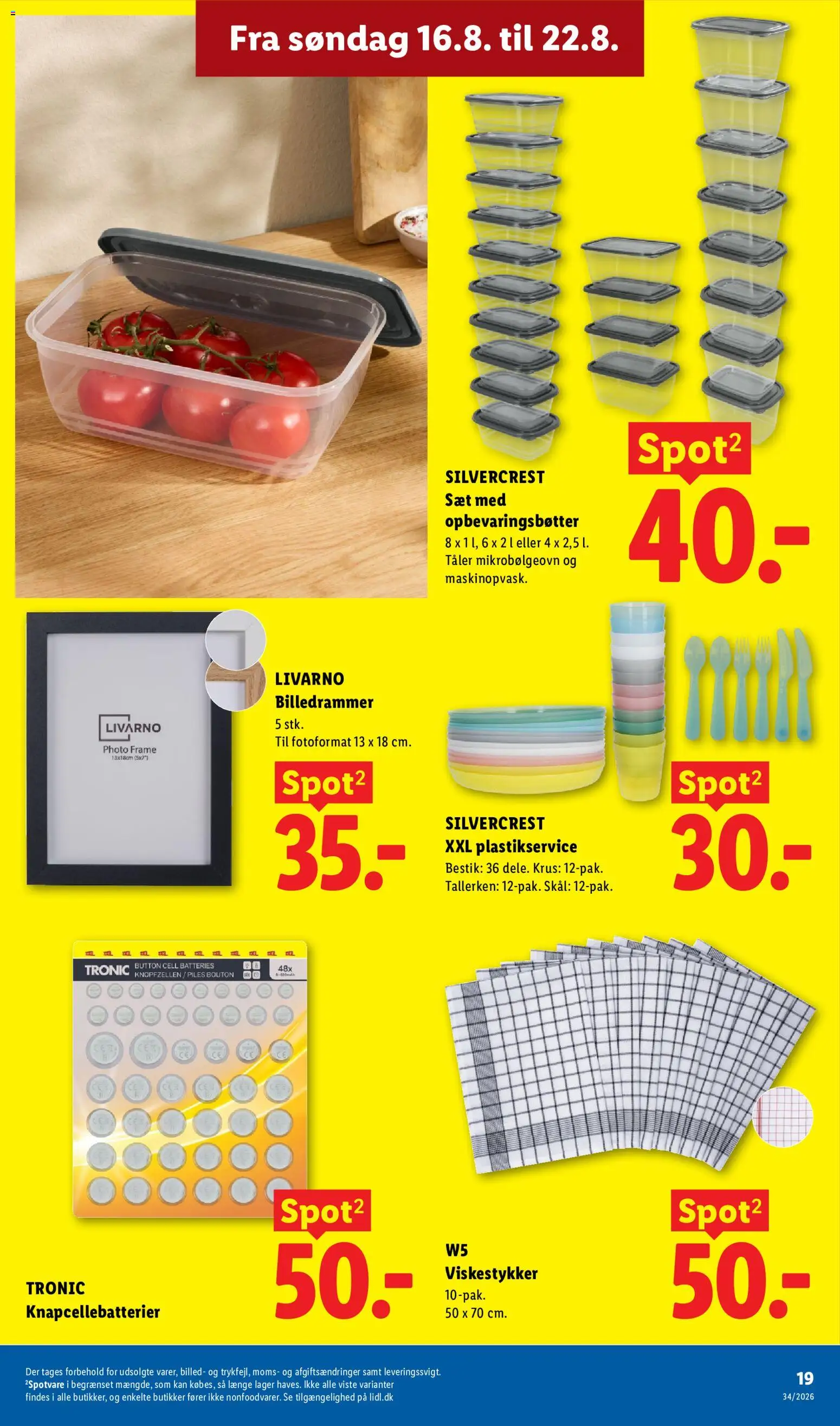 Lidl tilbudsavis – gyldig fra 16/08/2026 | Side: 3 | Produkter: Viskestykker, Søm, Mikrobølgeovn