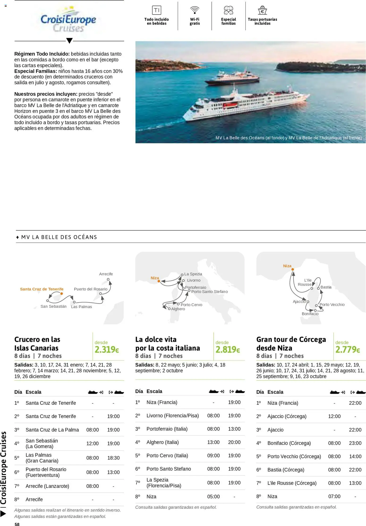 Viajes El Corte Inglés Cruceros marítimos │ válido desde el 01/01/2026 | Página: 59 | Productos: Bebidas