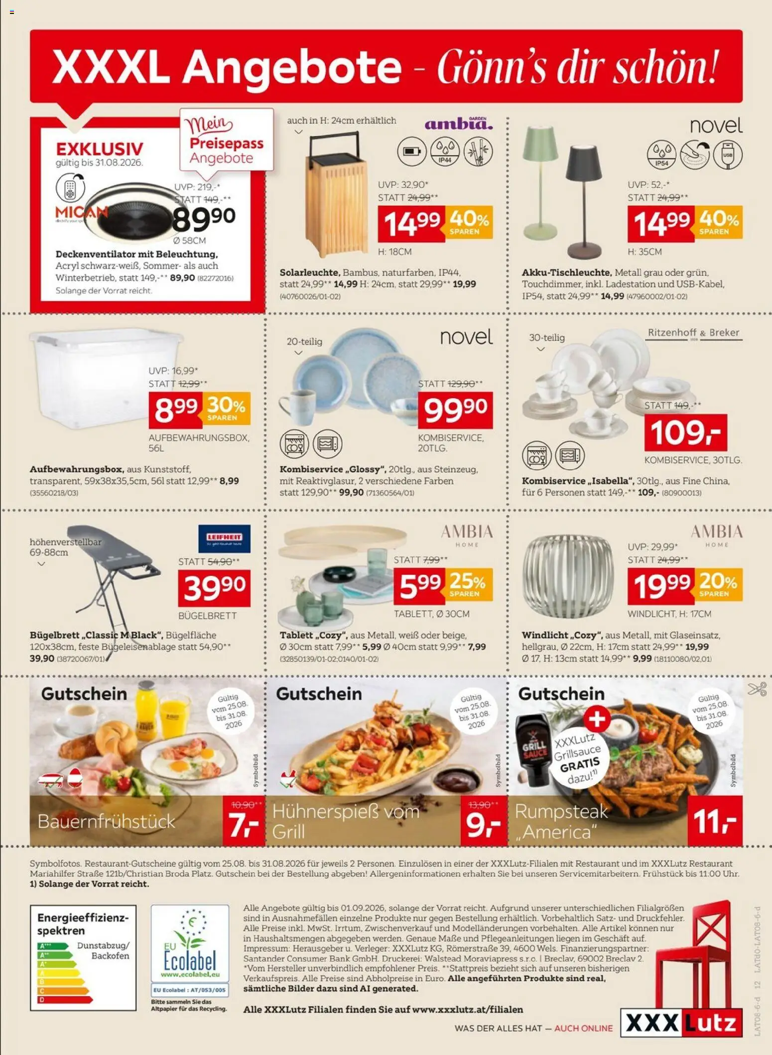XXXLutz Prospekt aktuell gültig ab 25.08.2026 | Seite: 12 | Produkte: Grill