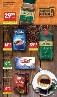Pogląd oferty "Delikatesy Centrum gazetka" - ważna od 25.06.2026 | Strona: 29 | Produkty: Kawa ziarnista, Kawa rozpuszczalna, Kawa rozpuszczalna Jacobs Kronung, Kawa