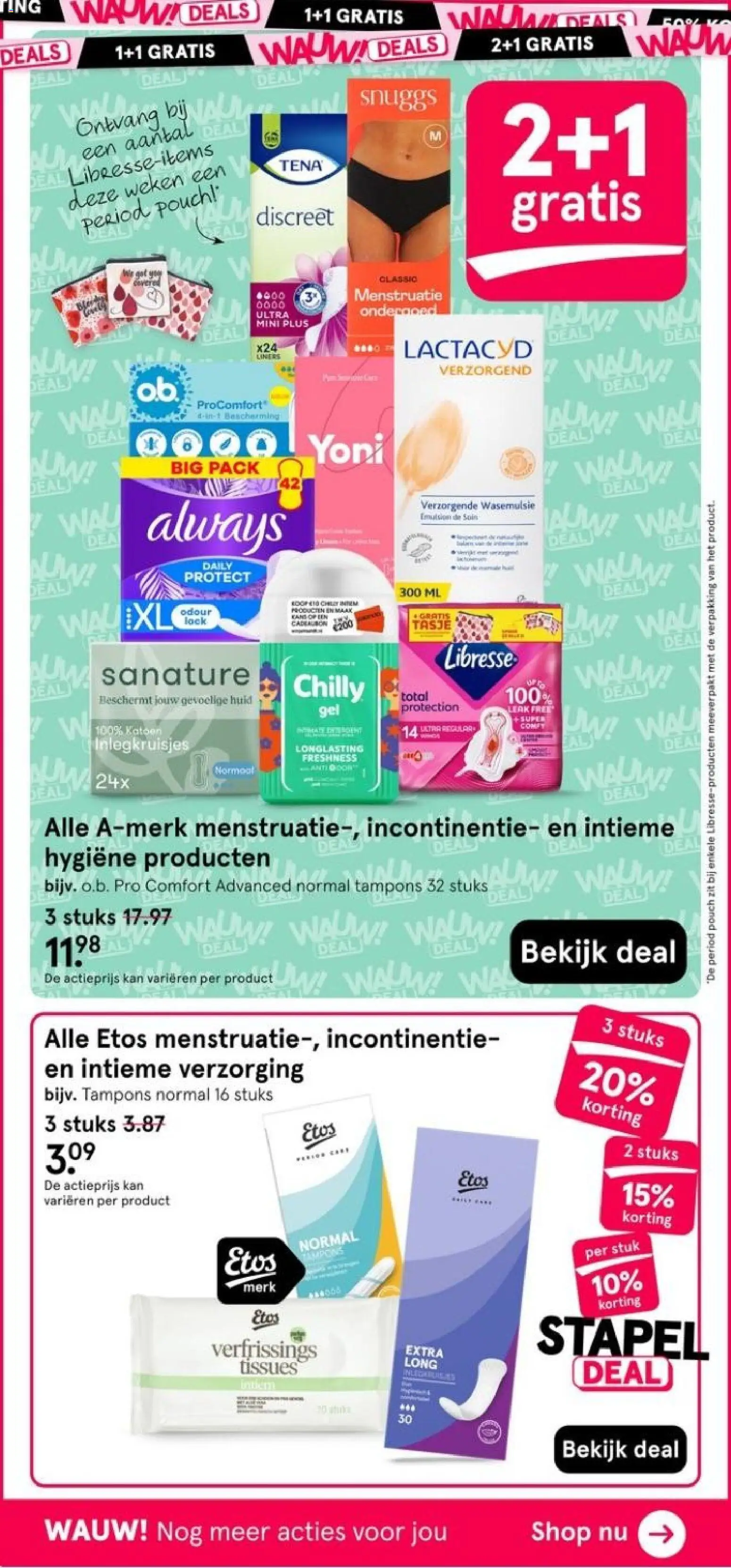 {H1} | Pagina: 48 | Producten: Kan, Tissues, Tampons, Intieme hygiëne