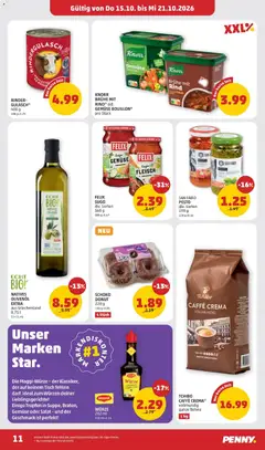 Penny Markt Flugblatt ab 15.10.2026 gültig | Seite: 13 | Produkte: Brühe, Salat, Tisch, Würzen
