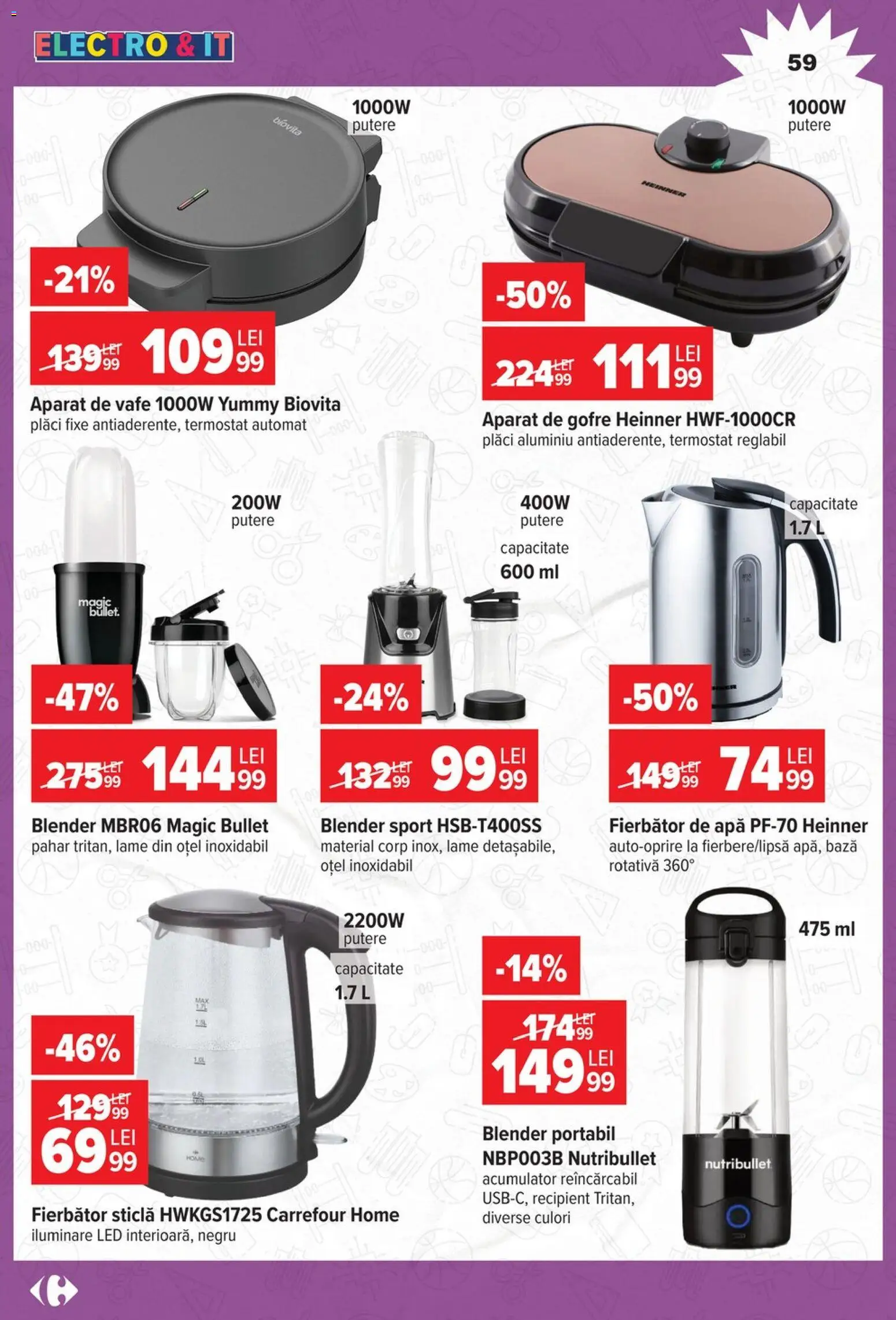 Noul catalog Carrefour – valabil de la 12.08.2026 | Pagină: 59 | Produse: Vafe, Magic, Sport, Apă