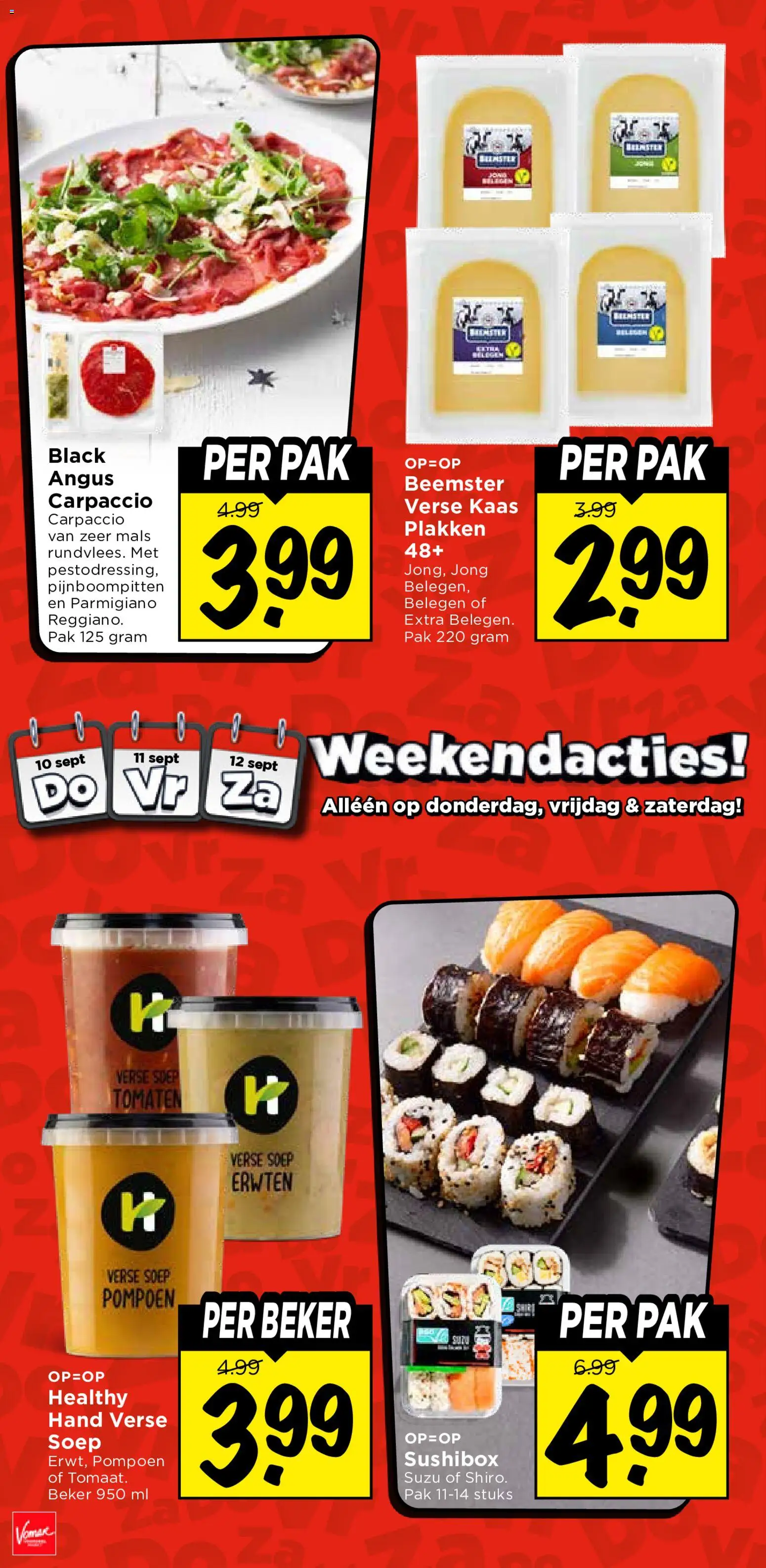 {H1} | Pagina: 5 | Producten: Pompoen, Verse kaas, Kaas, Carpaccio