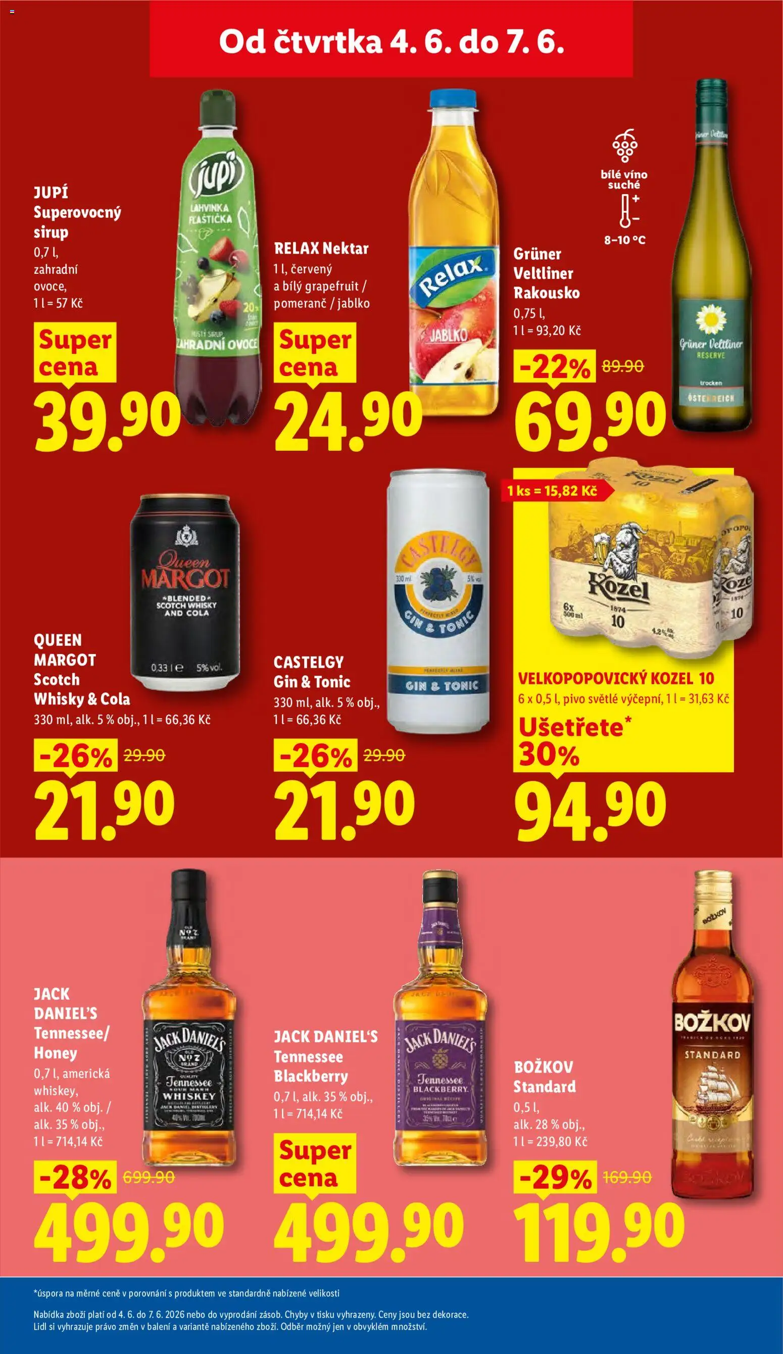 Lidl leták od 04.06.2026 | Strana: 27 | Produkty: Bílé víno, Vál, Kozel, Sirup