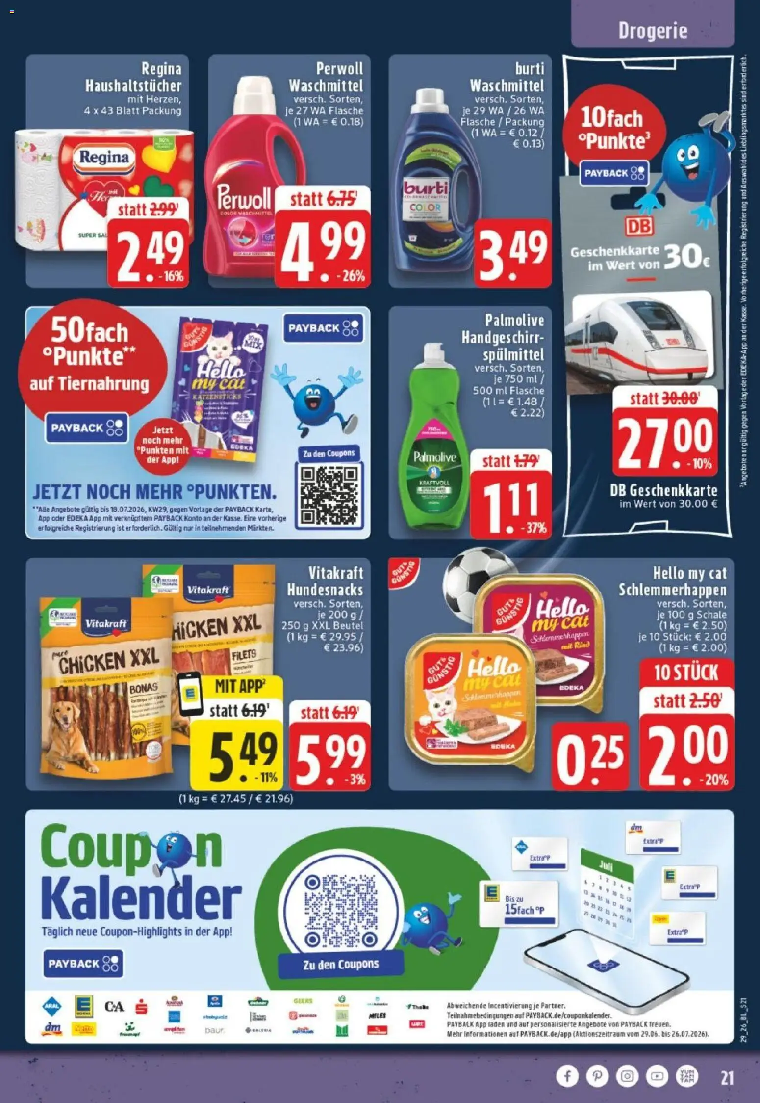 Edeka Prospekt Wegner – gültig ab 13.07.2026 | Seite: 21