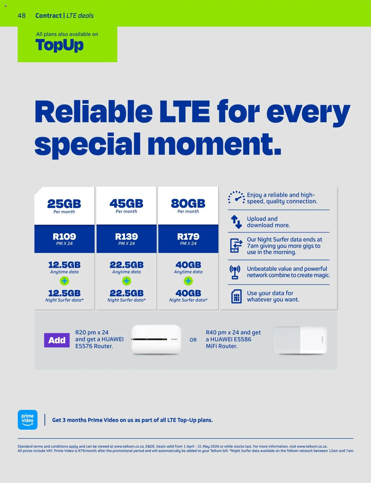 New Telkom catalogue – valid from 01.04.2026 | Page: 46 | Products: Data