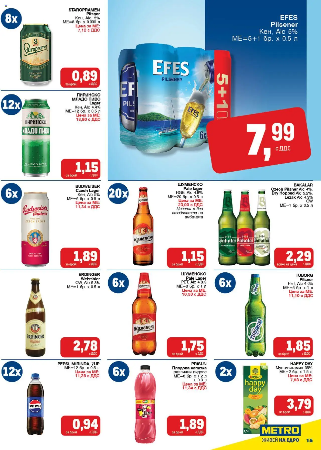 {H1} | Страница: 15 | Продукти: Напитка, Плодова напитка