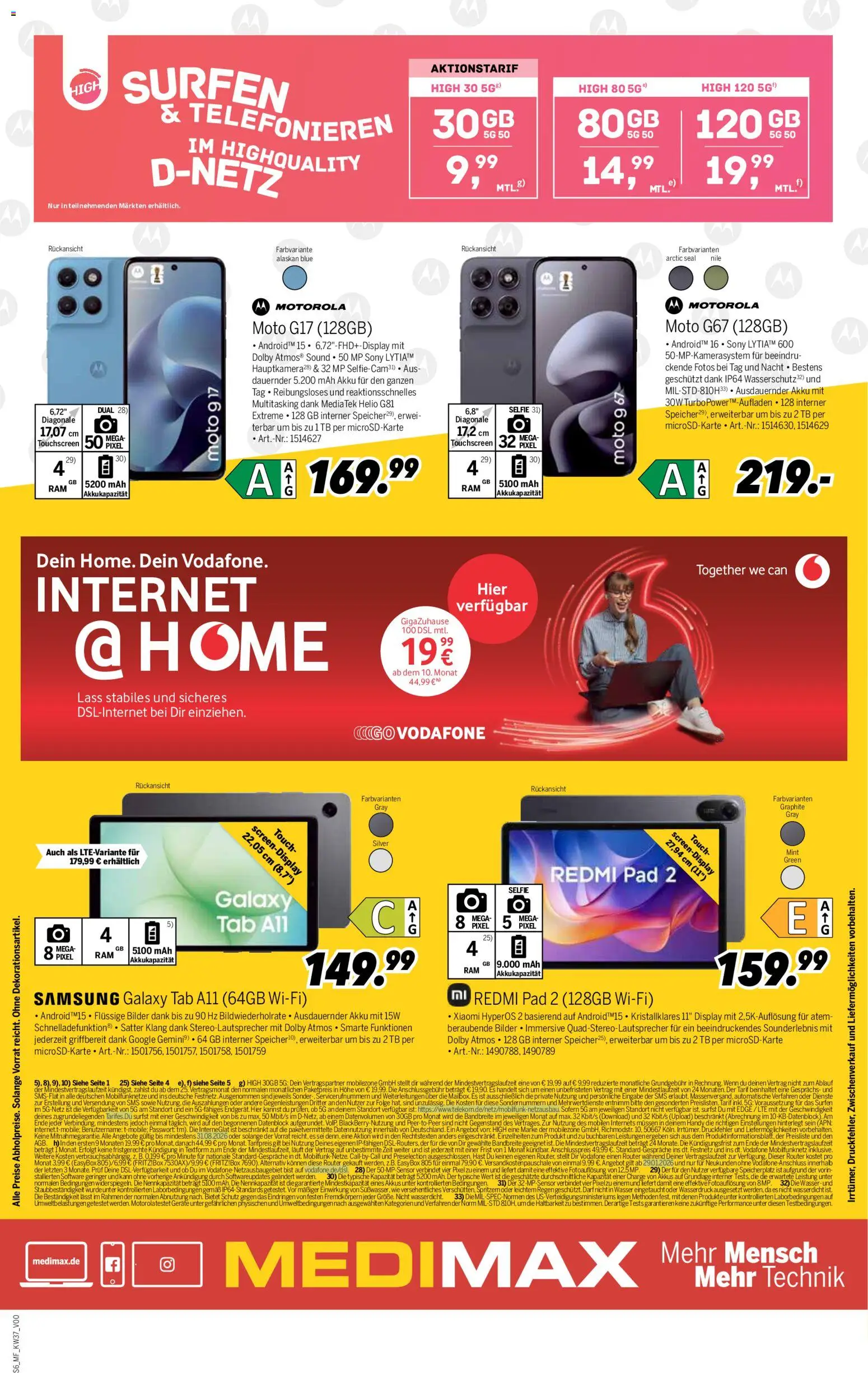 Medimax Mobilfunk Woche – gültig ab 05.09.2026 | Seite: 6 | Produkte: Xiaomi, Samsung, Bilder, Wasser
