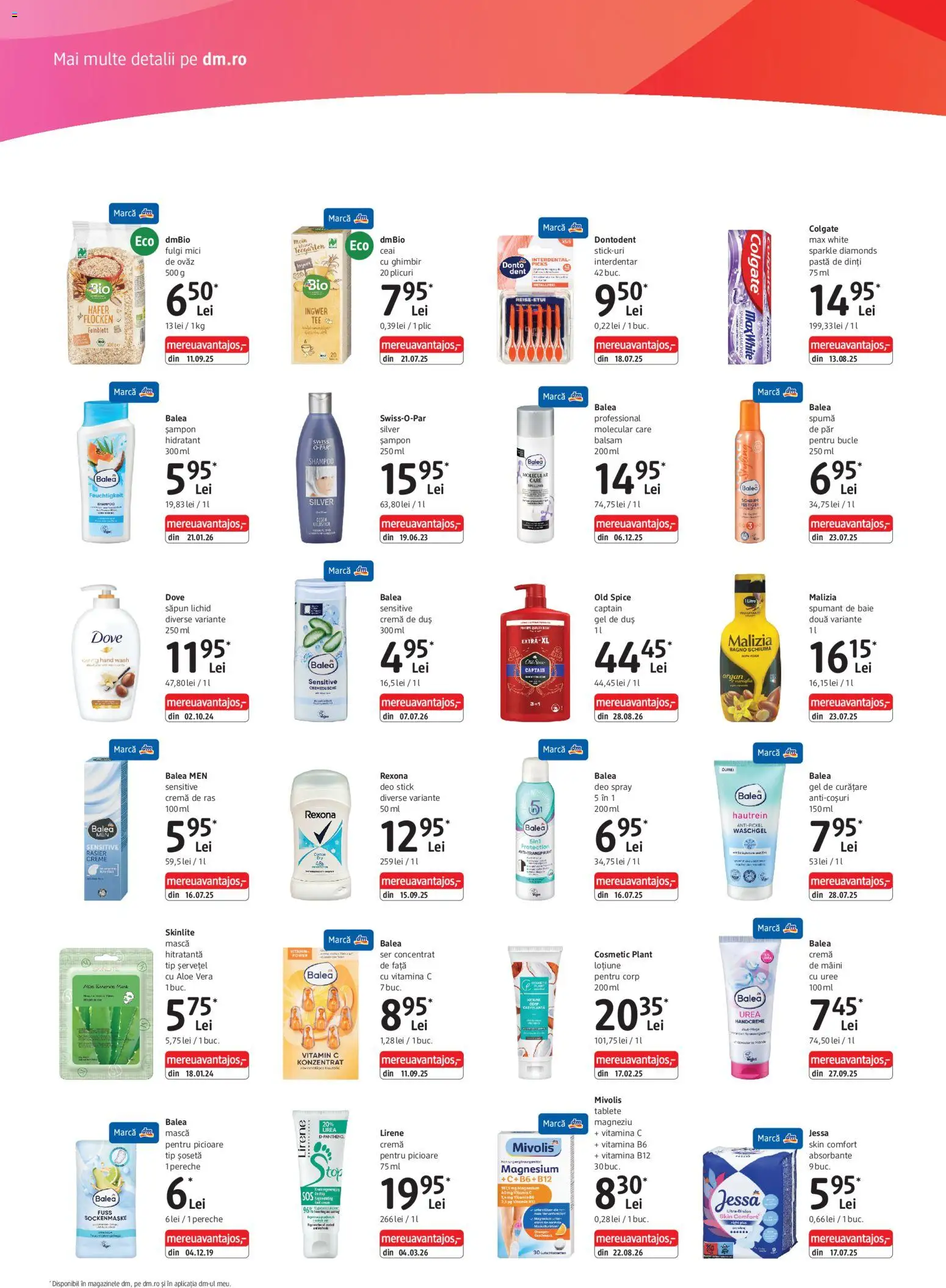 Noul catalog DM drogeriemarkt – valabil de la 15.10.2026 | Pagină: 2 | Produse: Bio, Mici, Cremă, Tip