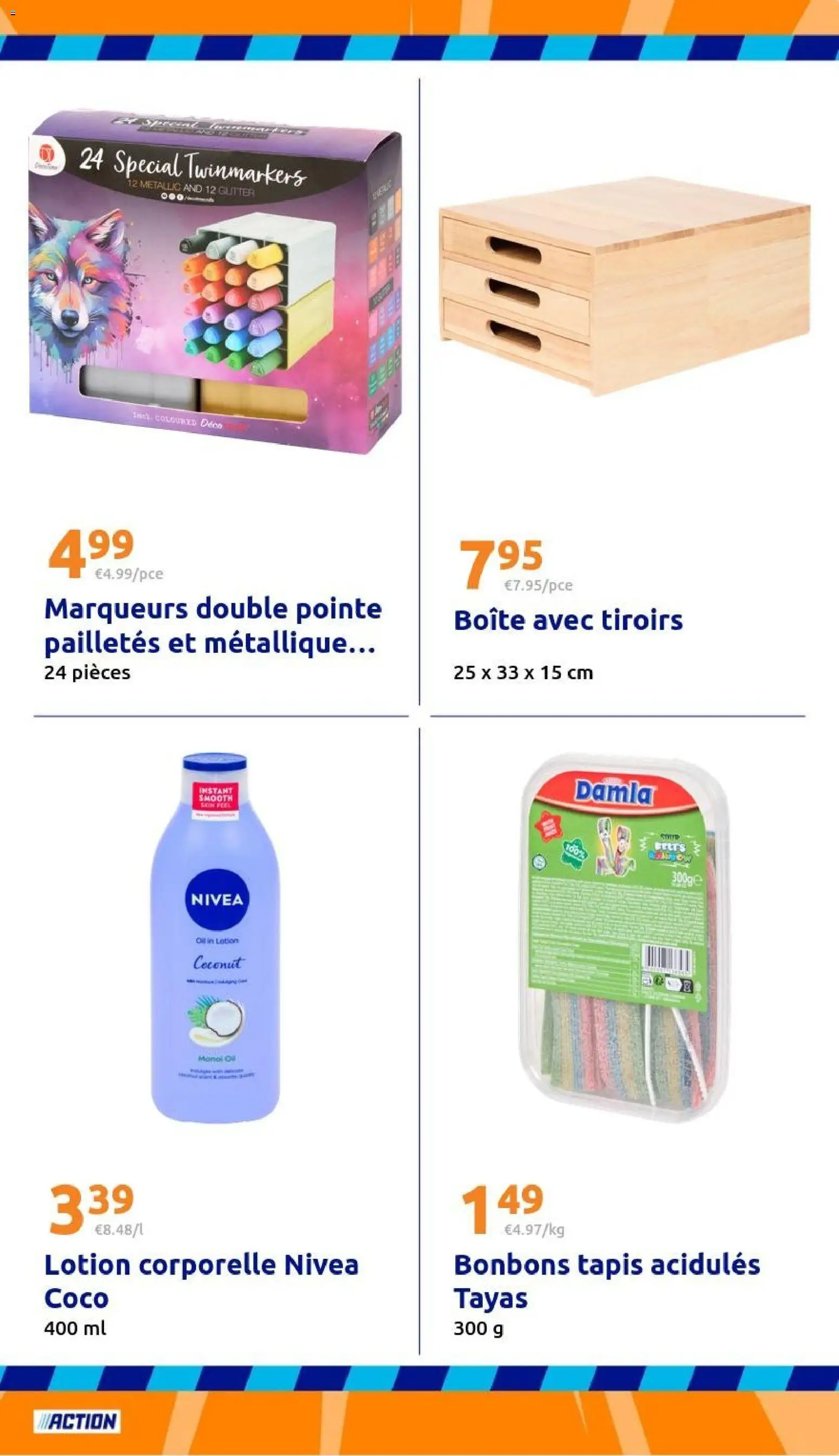 {H1} | Page: 23 | Produits: Coco, Tiroirs, Tapis, Bonbons