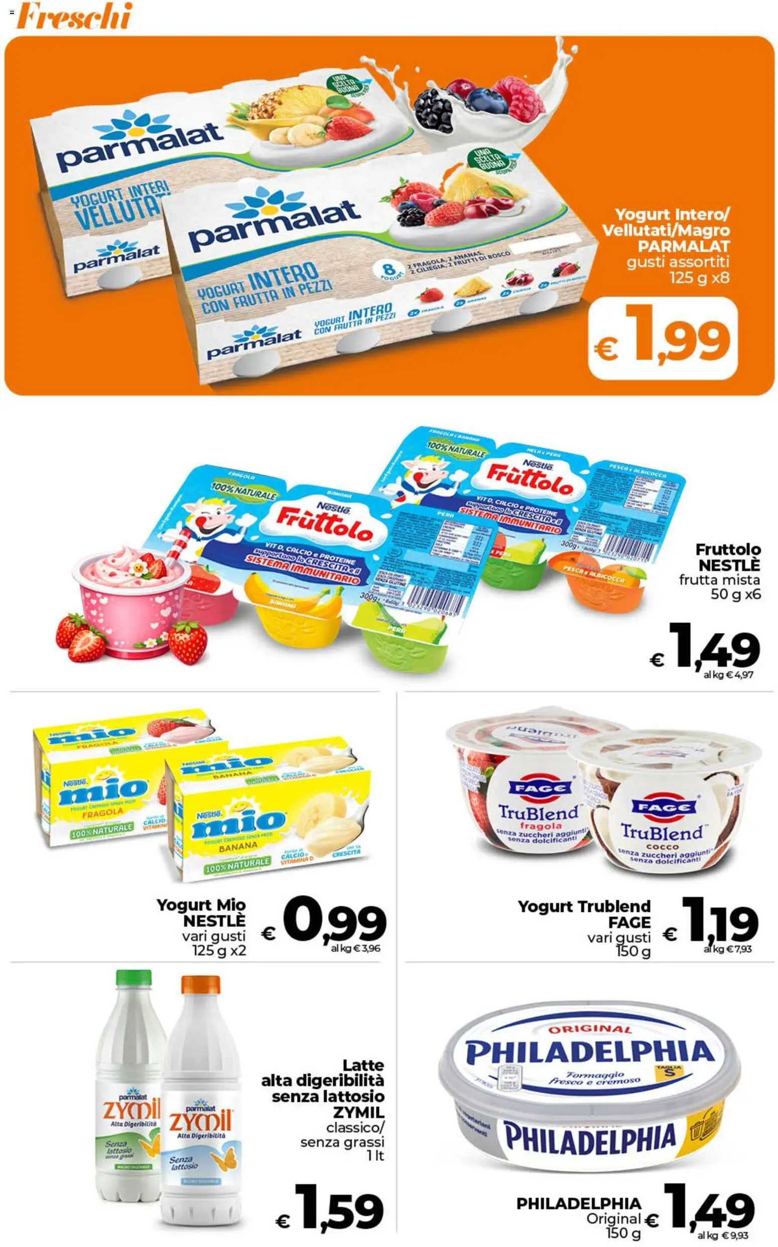 Volantino Ipercoop del 07.04.2026 | Pagina: 16 | Prodotti: Yogurt, Frutta, Formaggio, Pesca
