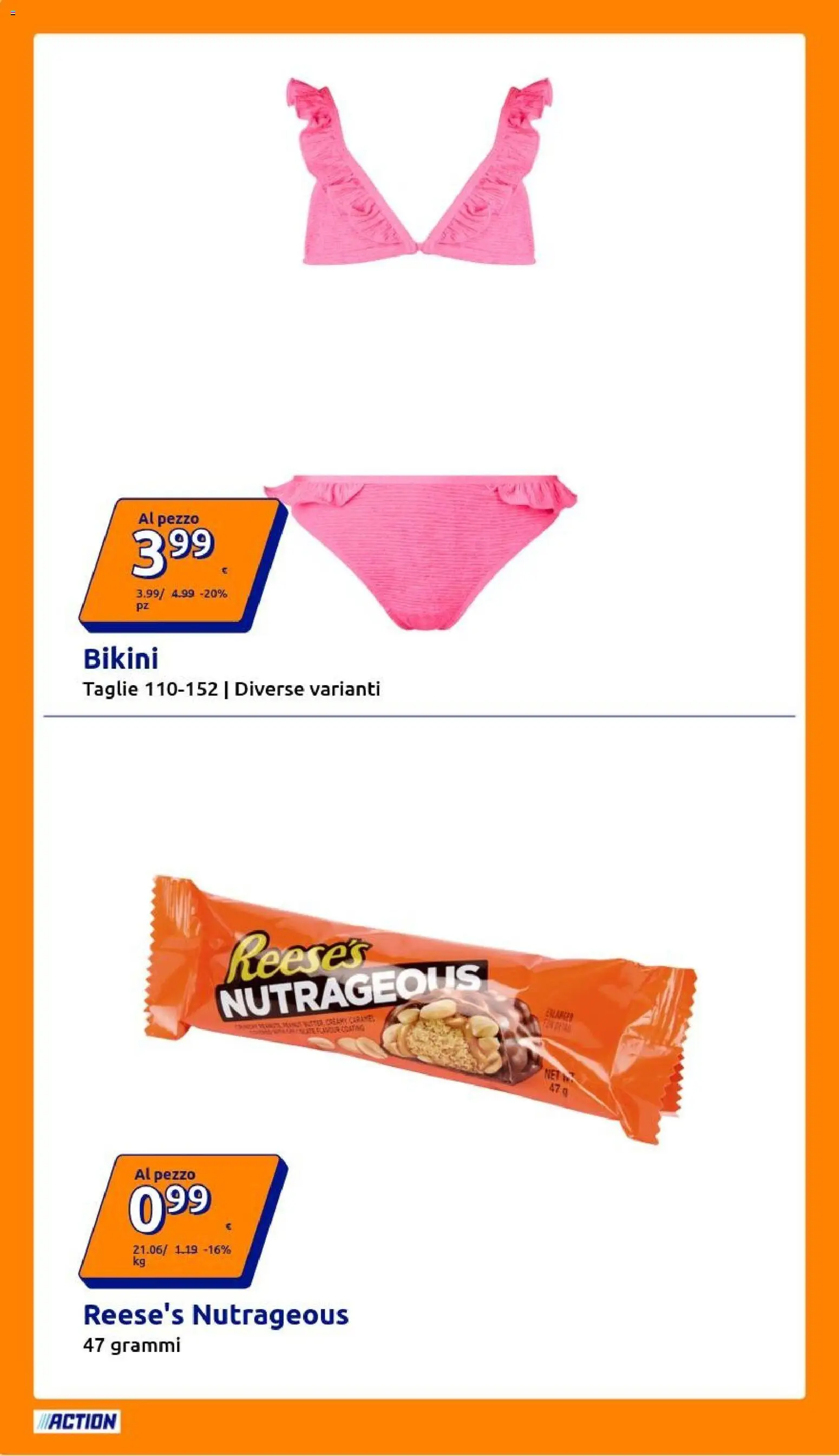 Volantino Action del 08/07/2026 | Pagina: 18 | Prodotti: Bikini