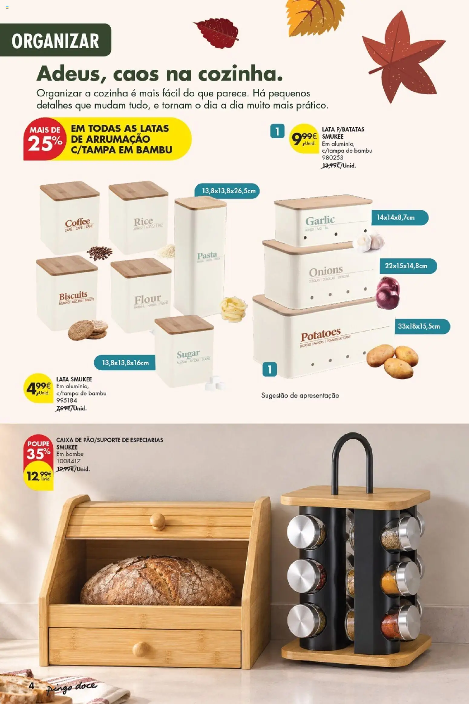 Pingo Doce Poupe Esta Semana Açores │ válido de 22/09/2026 | Página: 4 | Produtos: Especiarias, Bolachas, Arroz, Açúcar