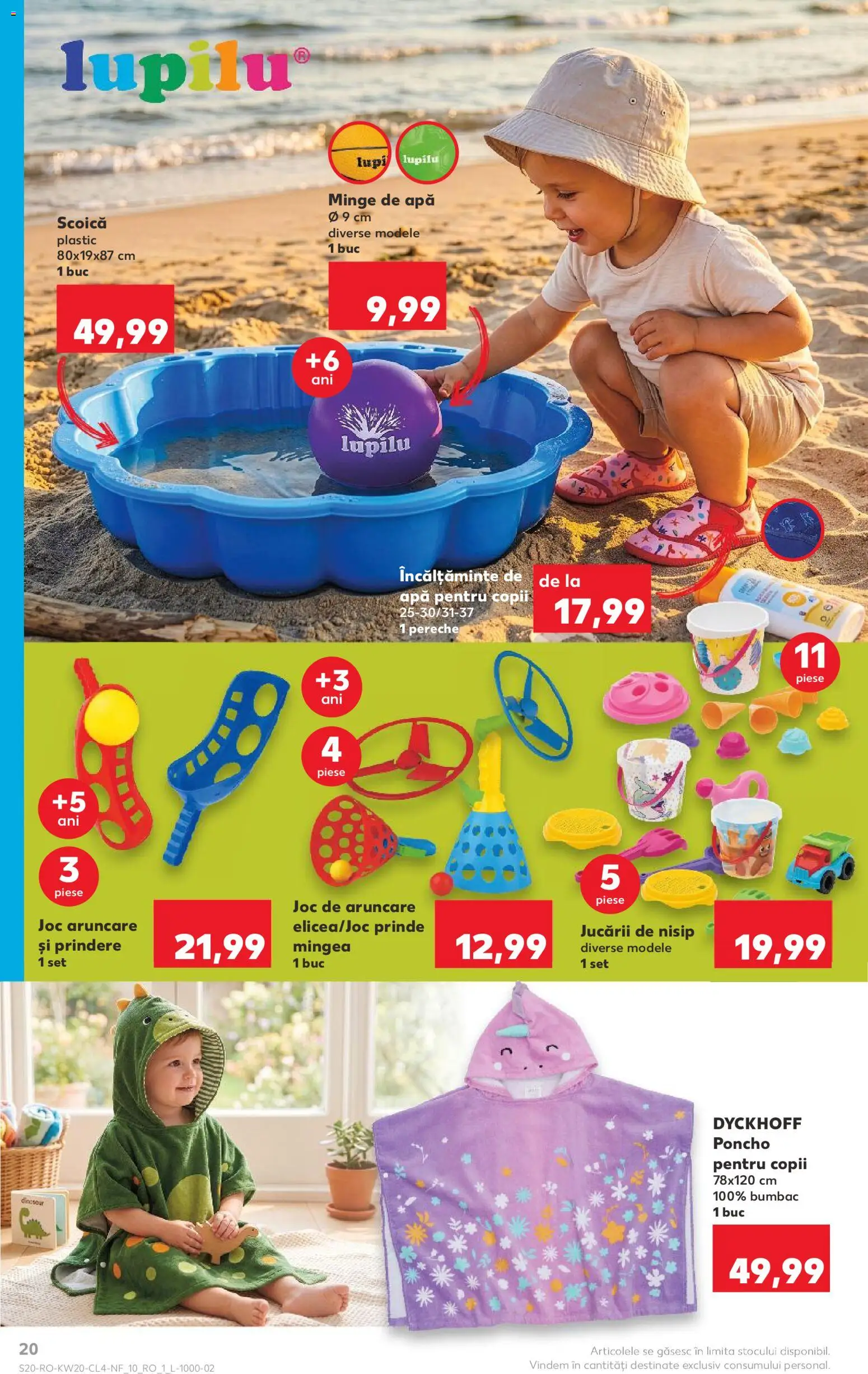Noul catalog Kaufland – valabil de la 13.05.2026 | Pagină: 20 | Produse: Joc, Bornoz takımı, Apă