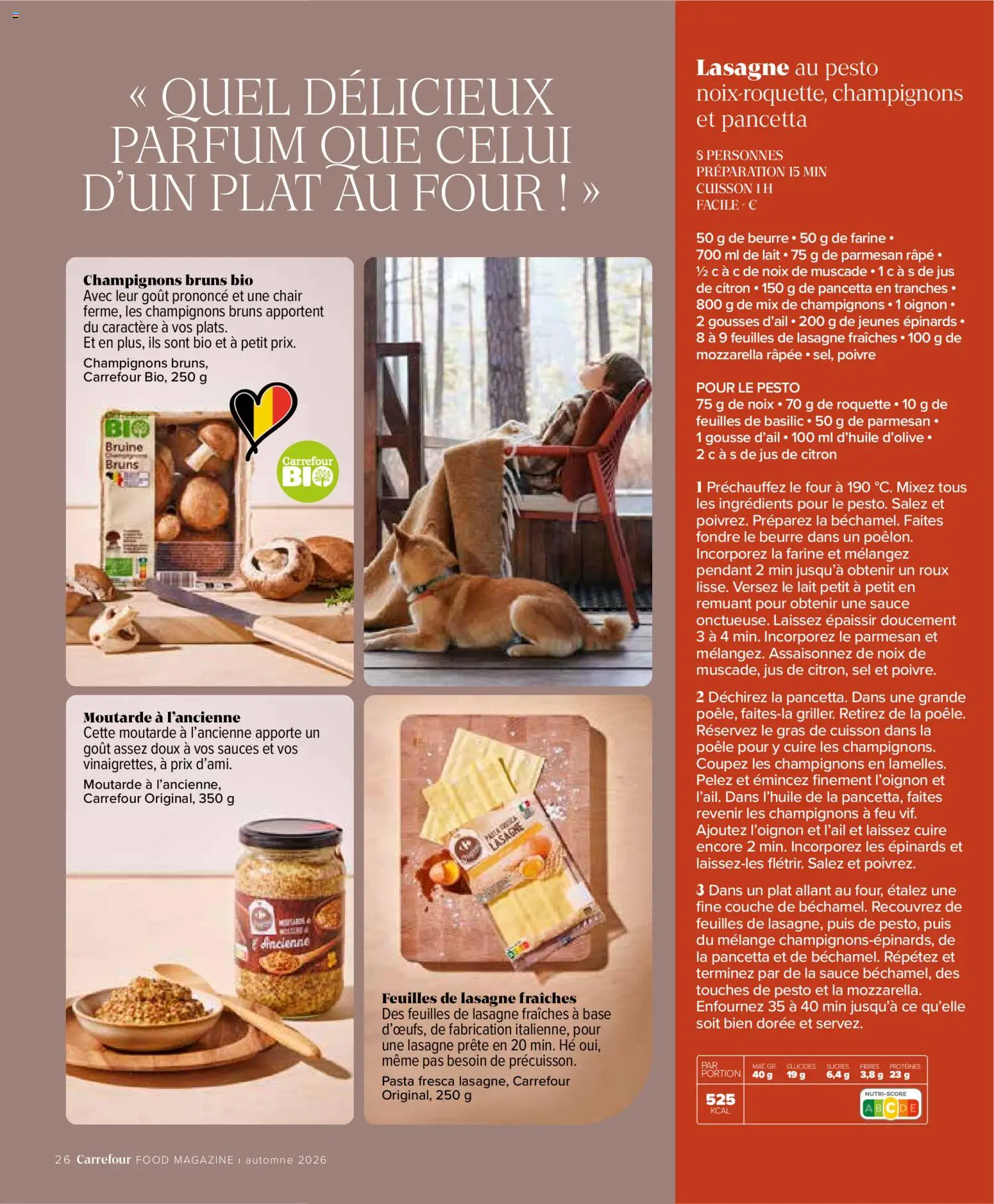 {H1} | Pagina: 26 | Producten: Lasagne, La, Parfum, Champignons