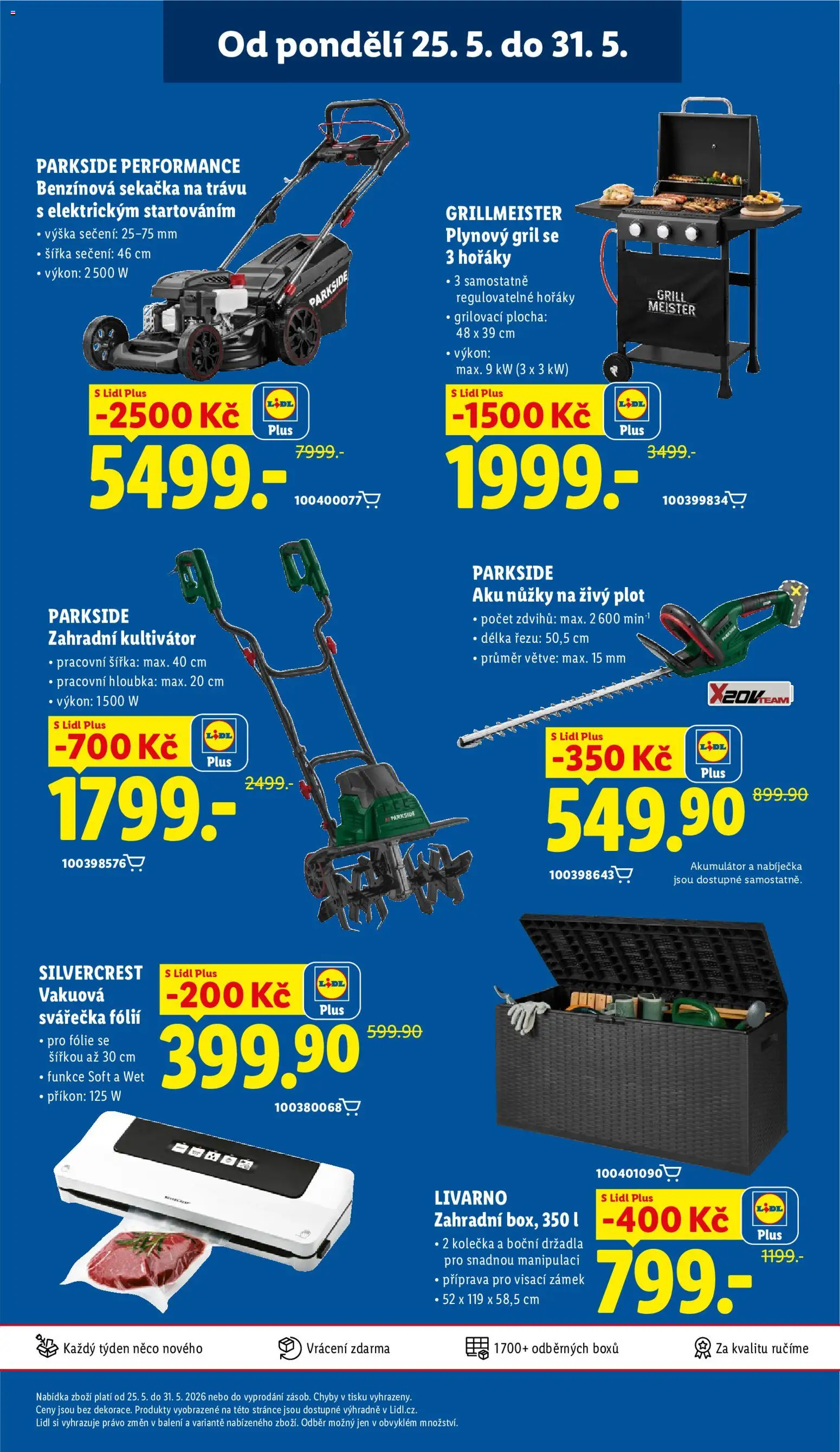 Lidl leták od 28.05.2026 | Strana: 45 | Produkty: Parkside, Nůžky, Zahradní kultivátor, Sekačka