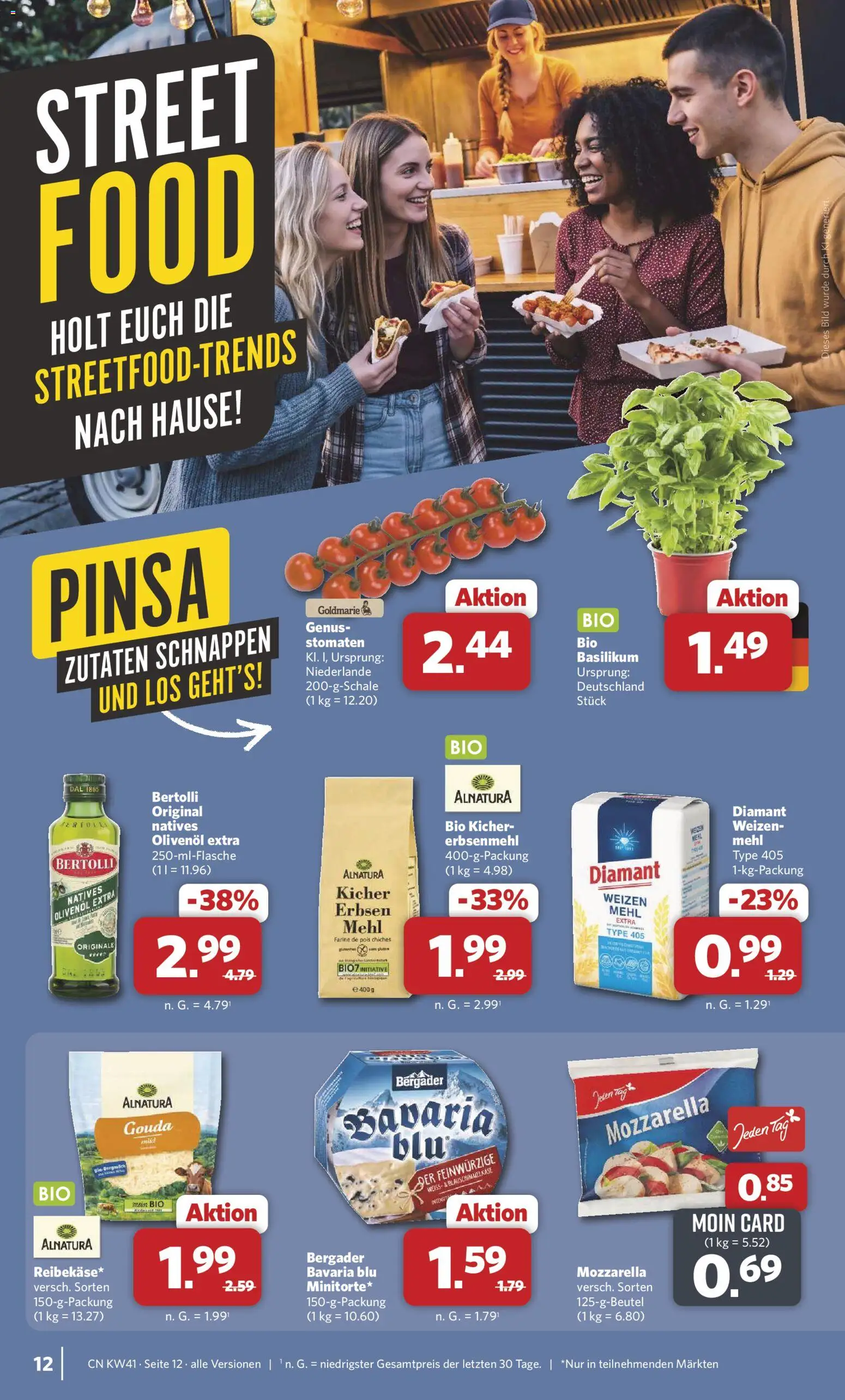Combi Prospekt – gültig ab 05.10.2026 | Seite: 12 | Produkte: Mehl, Mozzarella, Olivenol, Erbsen