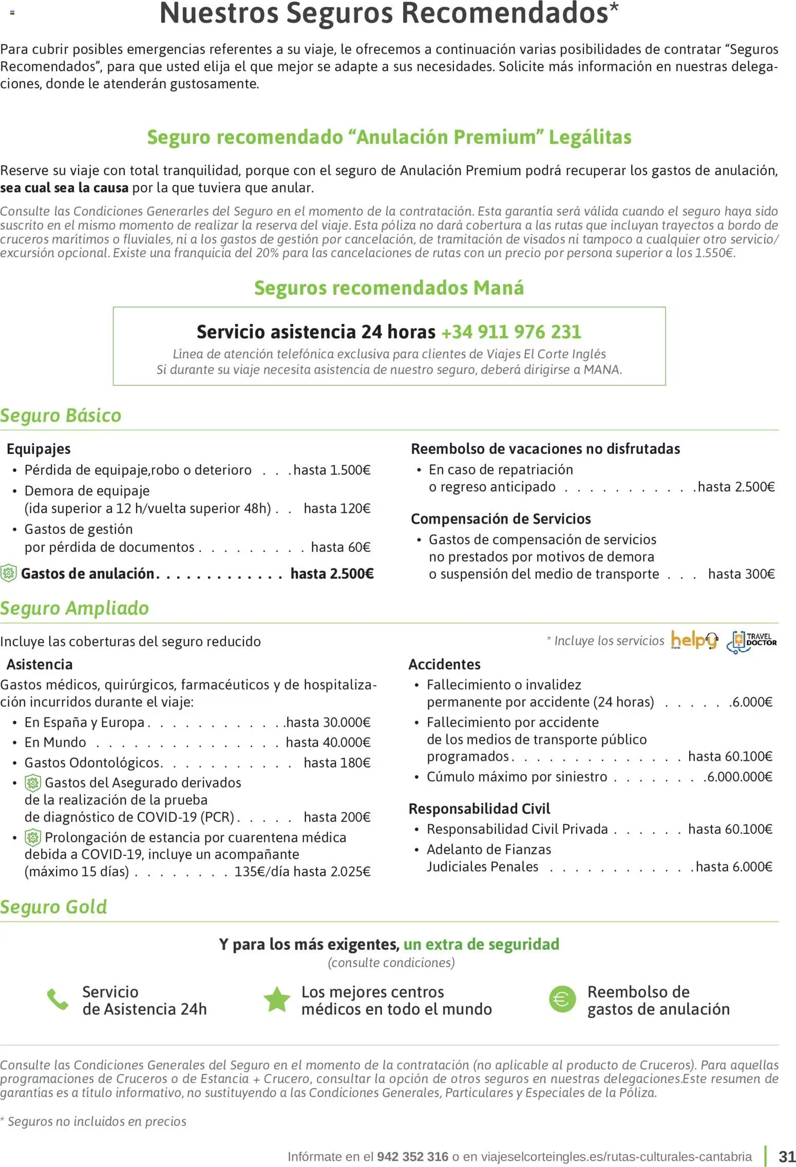 Viajes El Corte Inglés Rutas Culturales Cantabria │ válido desde el 01.05.2026 | Página: 31