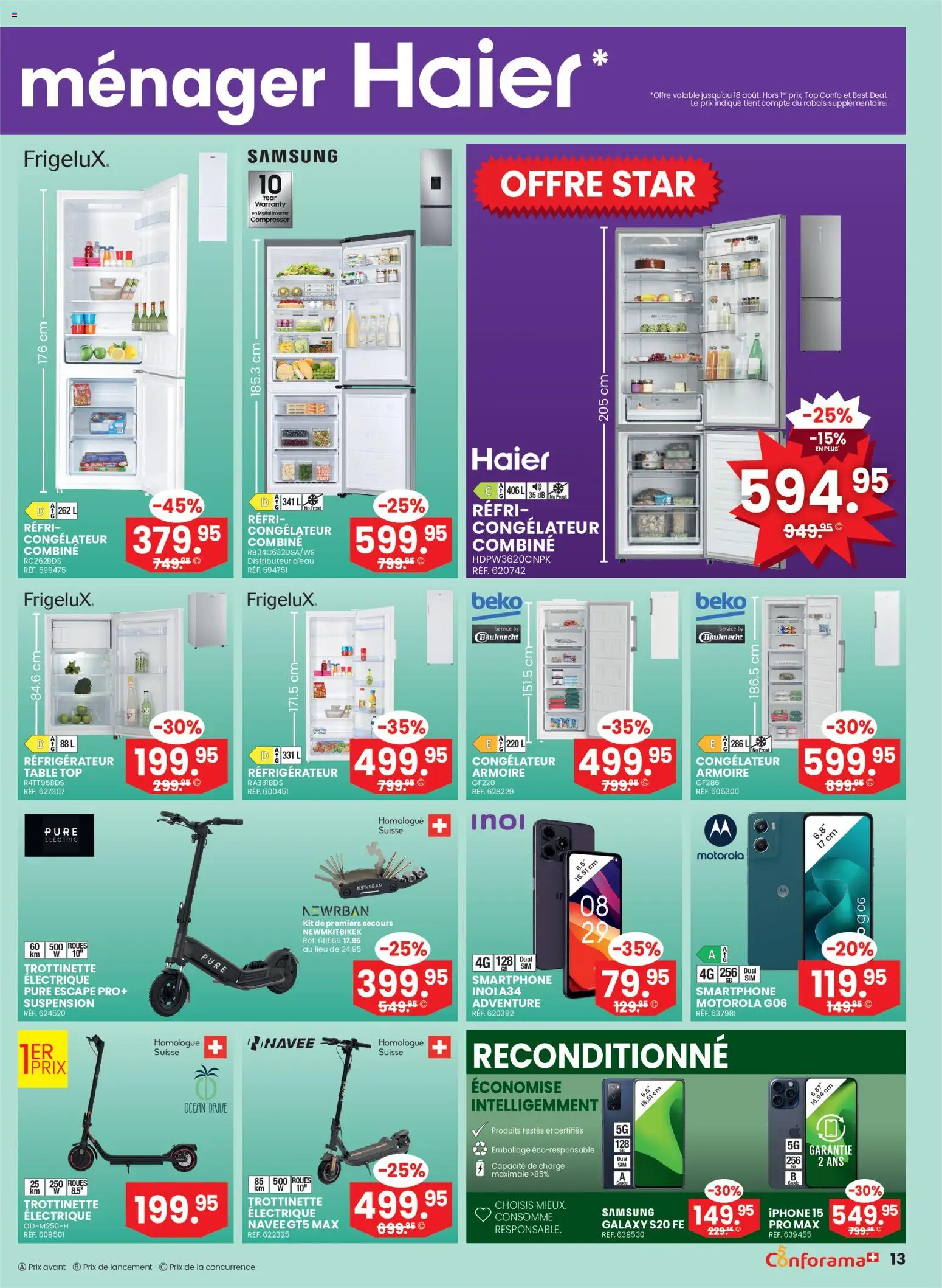 Conforama aktionen FR – gültig ab 05.08.2026 | Seite: 13