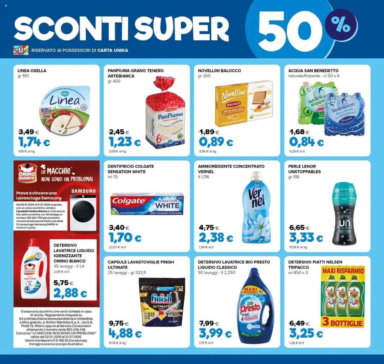 Volantino Oasi del 20.05.2026 | Pagina: 4 | Prodotti: Dentifricio, Lavatrice, Lavastoviglie, Samsung
