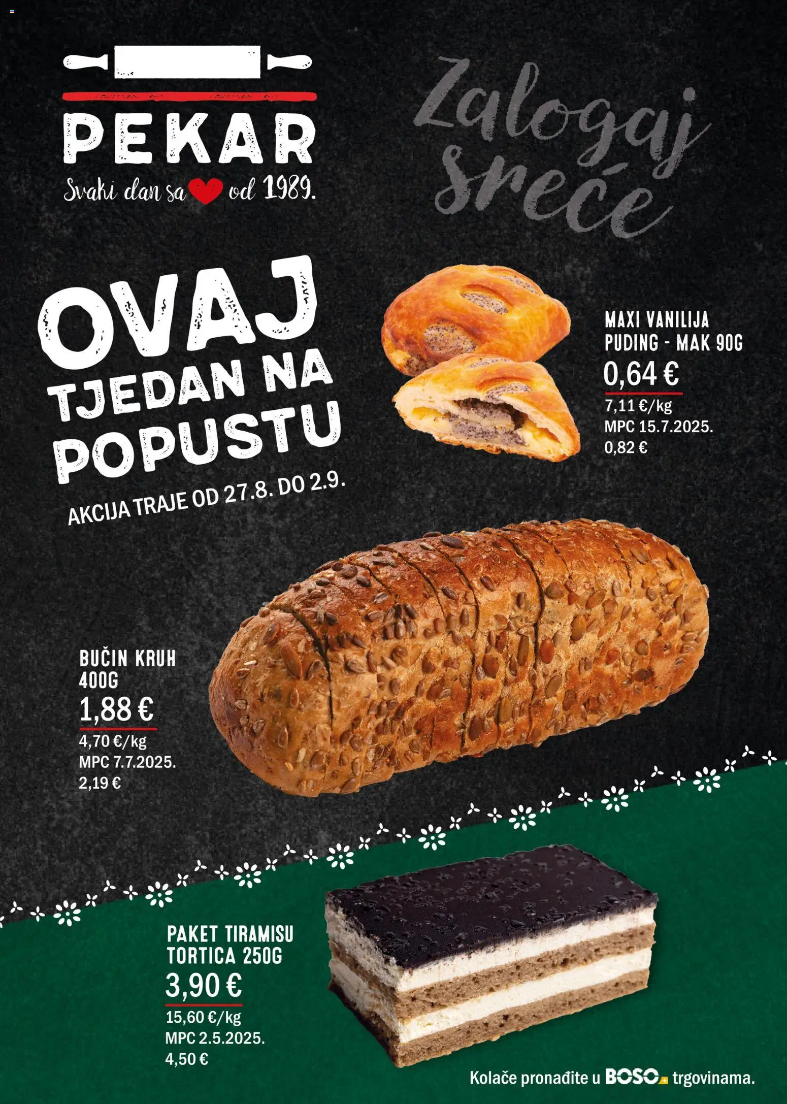 Boso katalog | vrijedi od 27.08.2026 | Stranica: 2 | Proizvodi: Kruh, Puding, Tiramisu, Mak