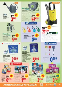 E.leclerc katalog akcije – veljaven od 24.06.2026 | Stran: 43 | Izdelki: Pašteta, Nastavki za cev, Krtaca, Detergent