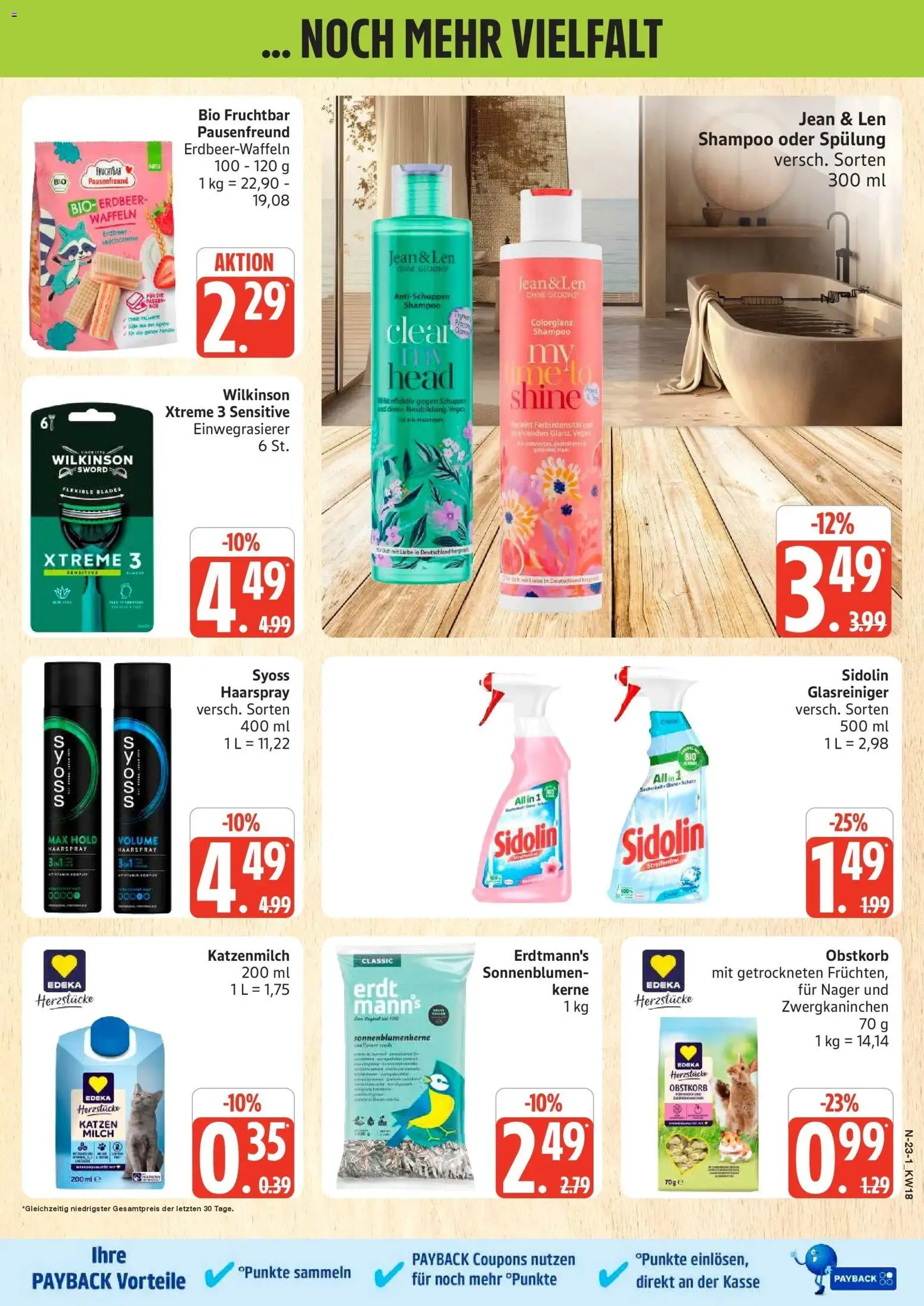 Marktkauf Prospekt Neuenkirchen	 – gültig ab 27.04.2026 | Seite: 23 | Produkte: Milch, Shampoo, Spülung, Waffeln